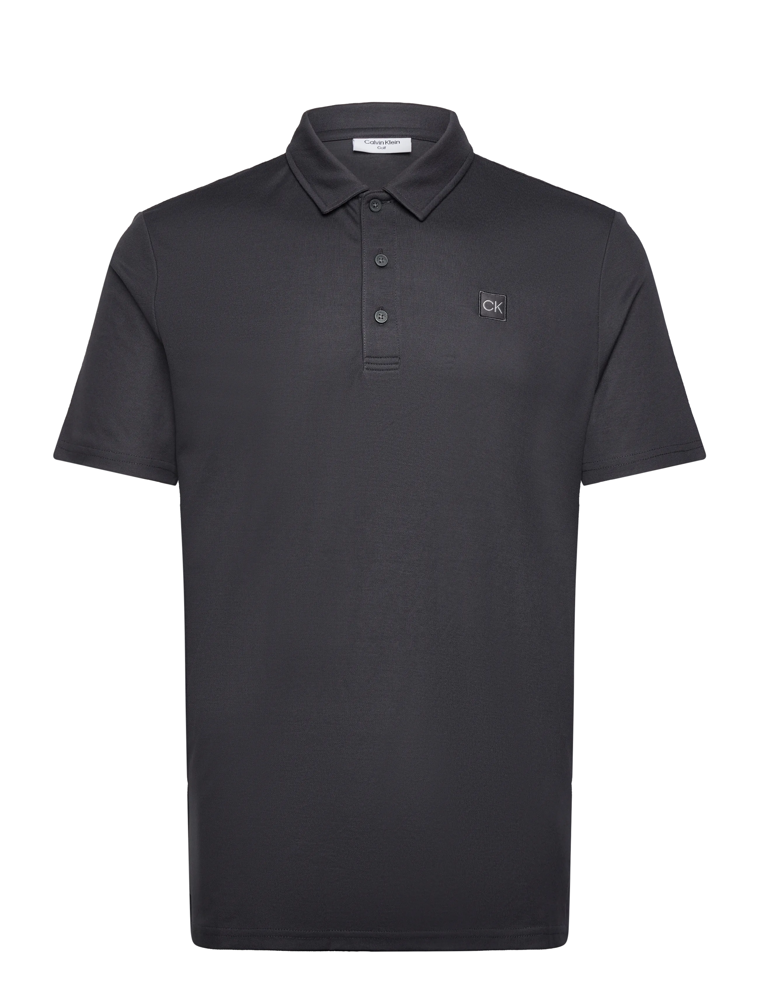Calvin Klein Golf - JACKSON BADGE POLO - toppar & t-shirts - charcoal - 0