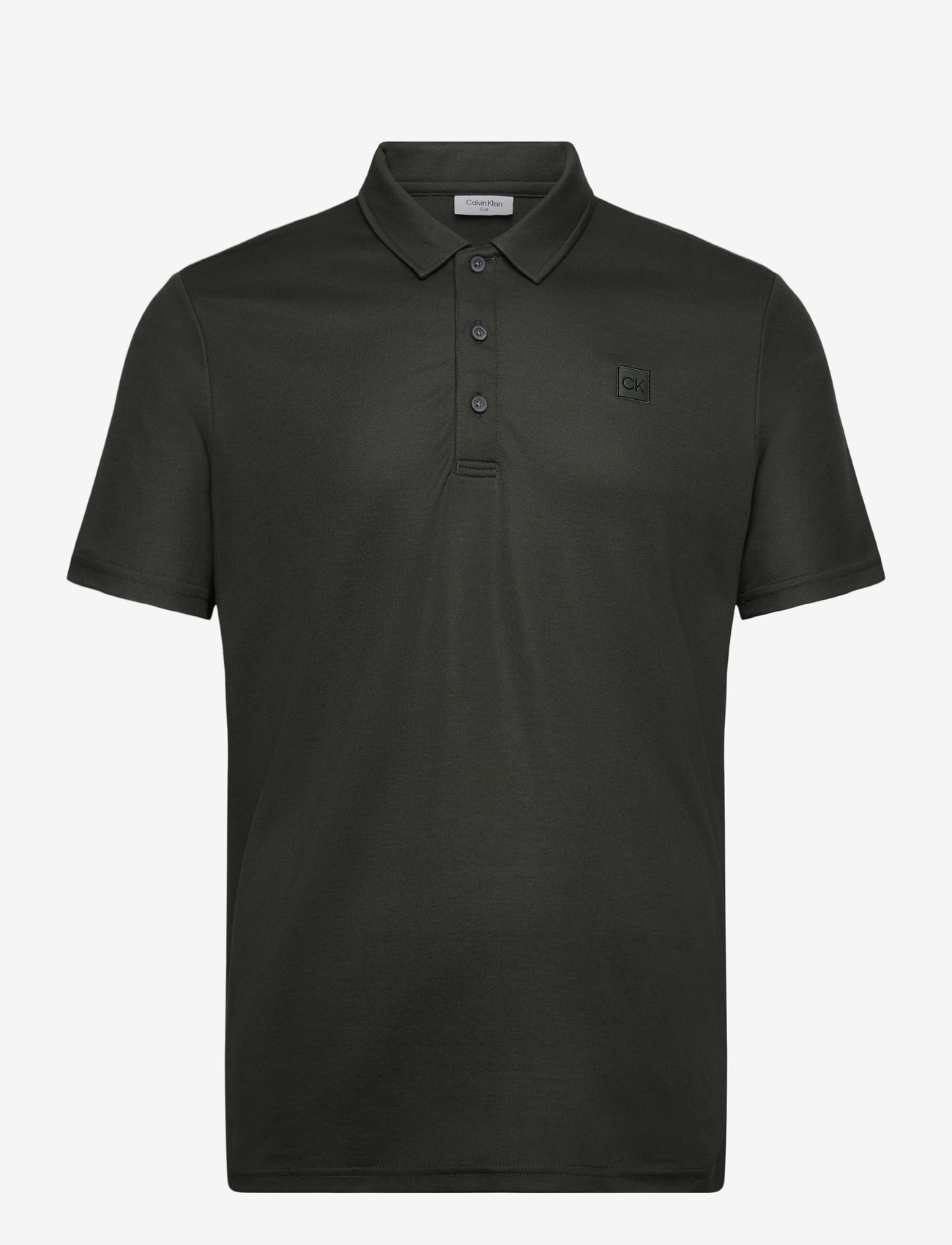 Calvin Klein Golf - JACKSON BADGE POLO - toppar & t-shirts - huntgrn - 0
