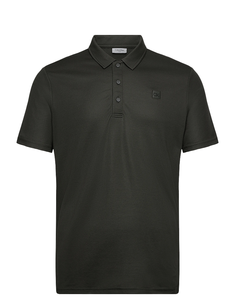 Calvin Klein Golf - JACKSON BADGE POLO - toppar & t-shirts - huntgrn - 0