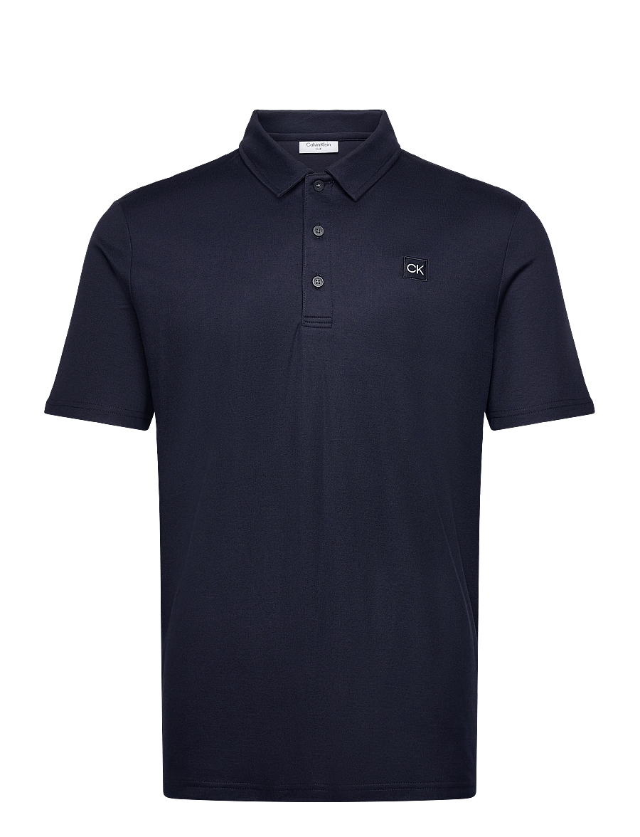 Calvin Klein Golf - JACKSON BADGE POLO - toppar & t-shirts - navy - 0
