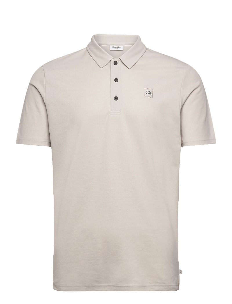 Calvin Klein Golf - JACKSON BADGE POLO - toppe & t-shirts - oatmeal - 0