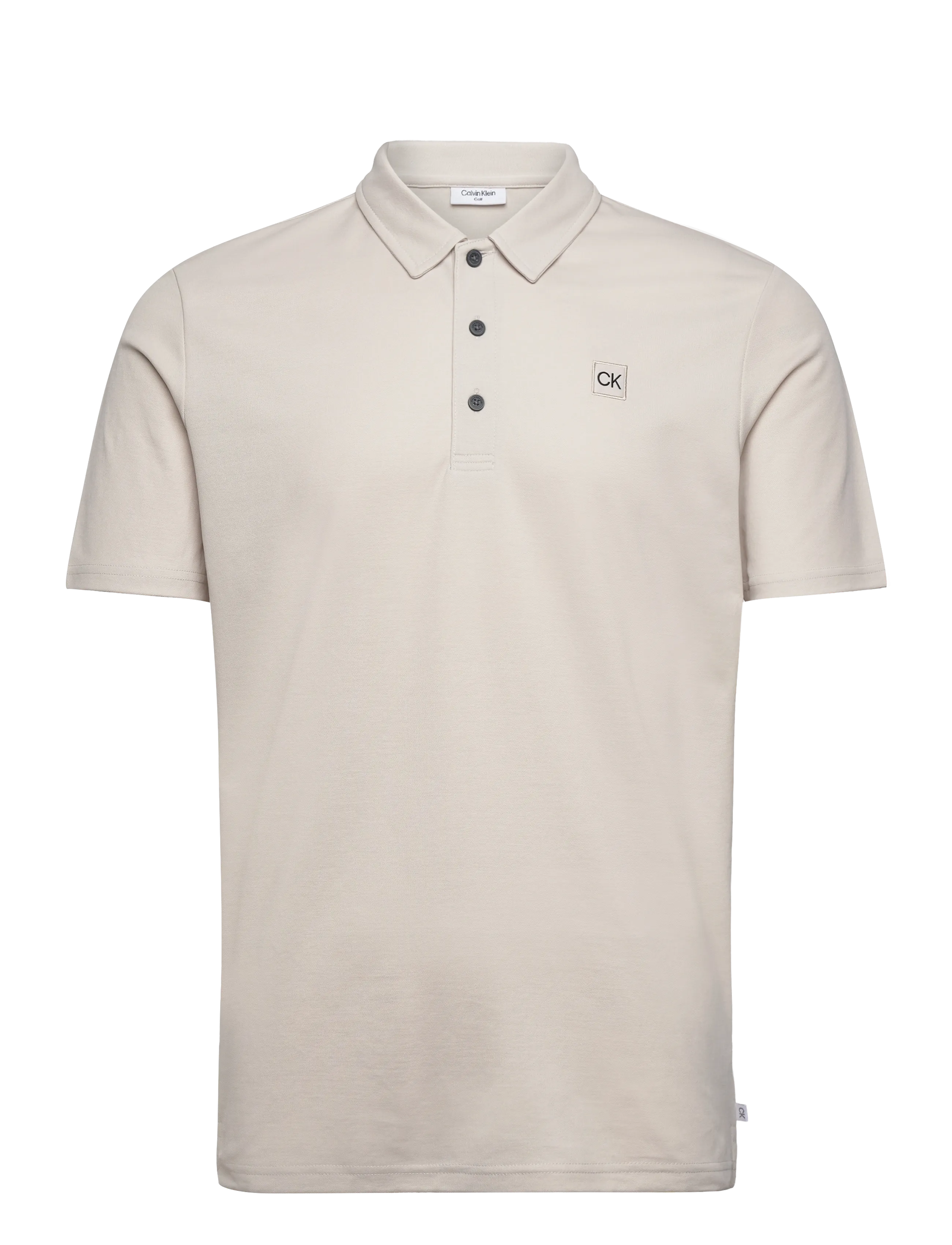 Calvin Klein Golf JACKSON BADGE POLO - Pikéer - OATMEAL / cream