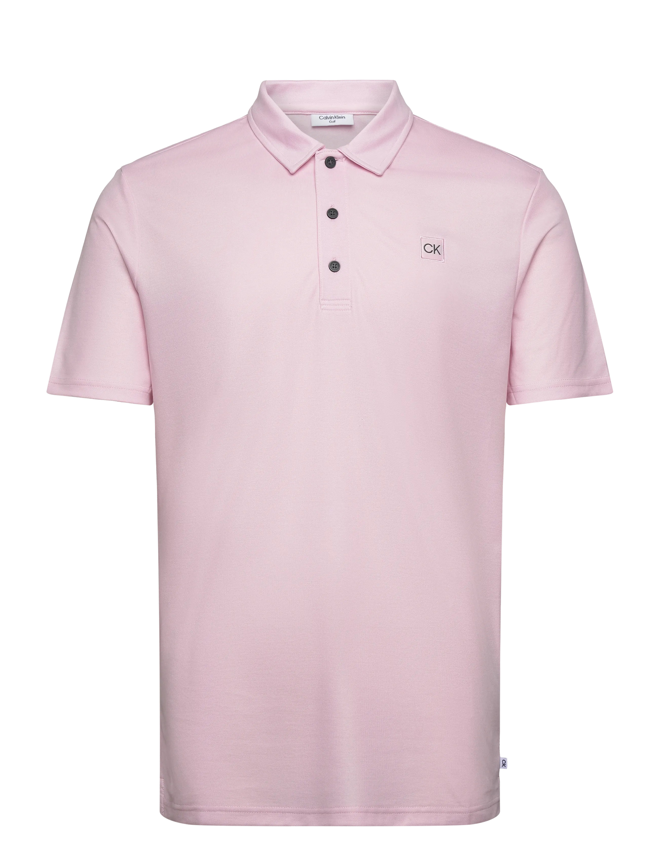 Calvin Klein Golf Jackson Badge Polo, Mænd, Polo T-shirt, Pink, Str: S