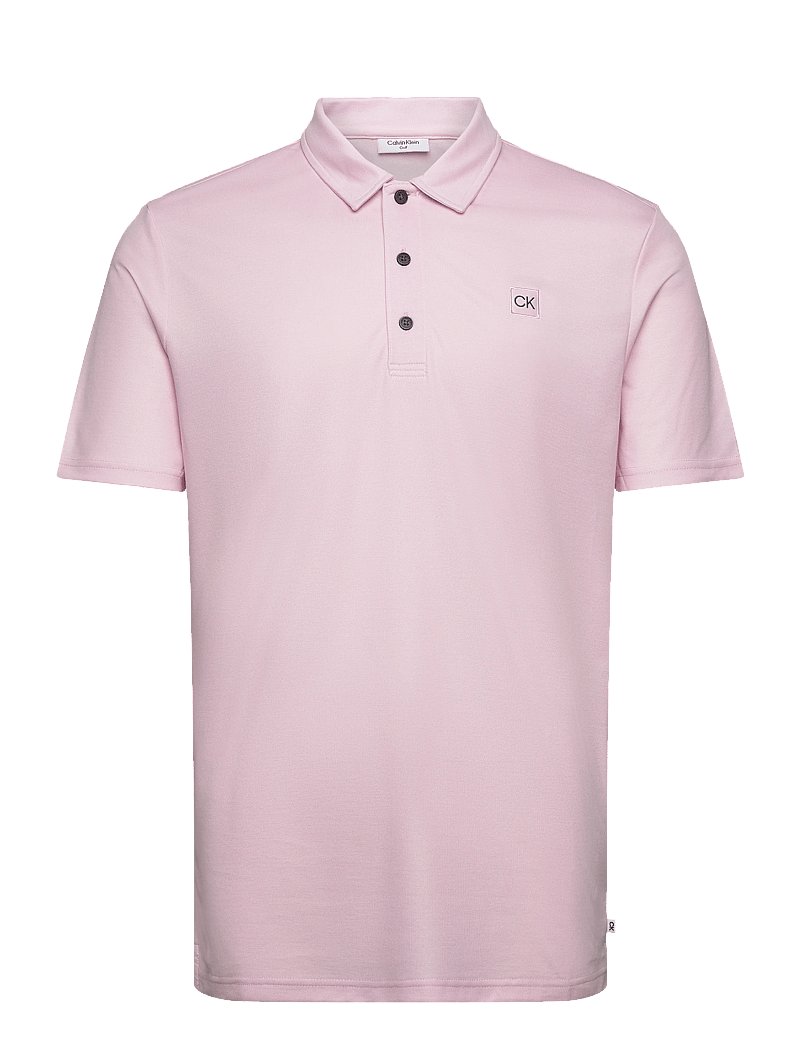 Calvin Klein Golf - JACKSON BADGE POLO - toppe & t-shirts - pink - 0