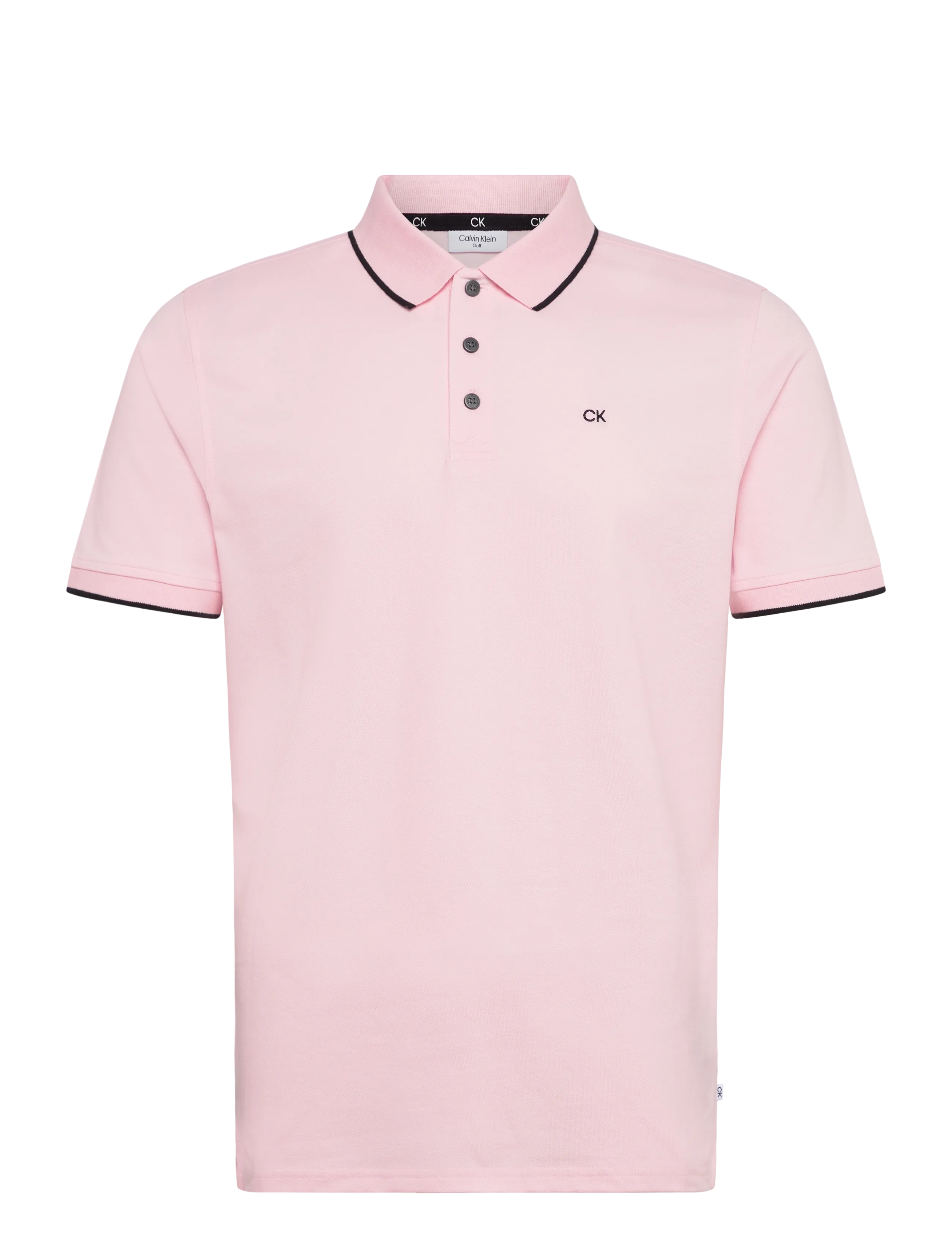 Calvin Klein Golf TIPPED QUAD POLO - T-shirts - BABYPINK / pink/rose