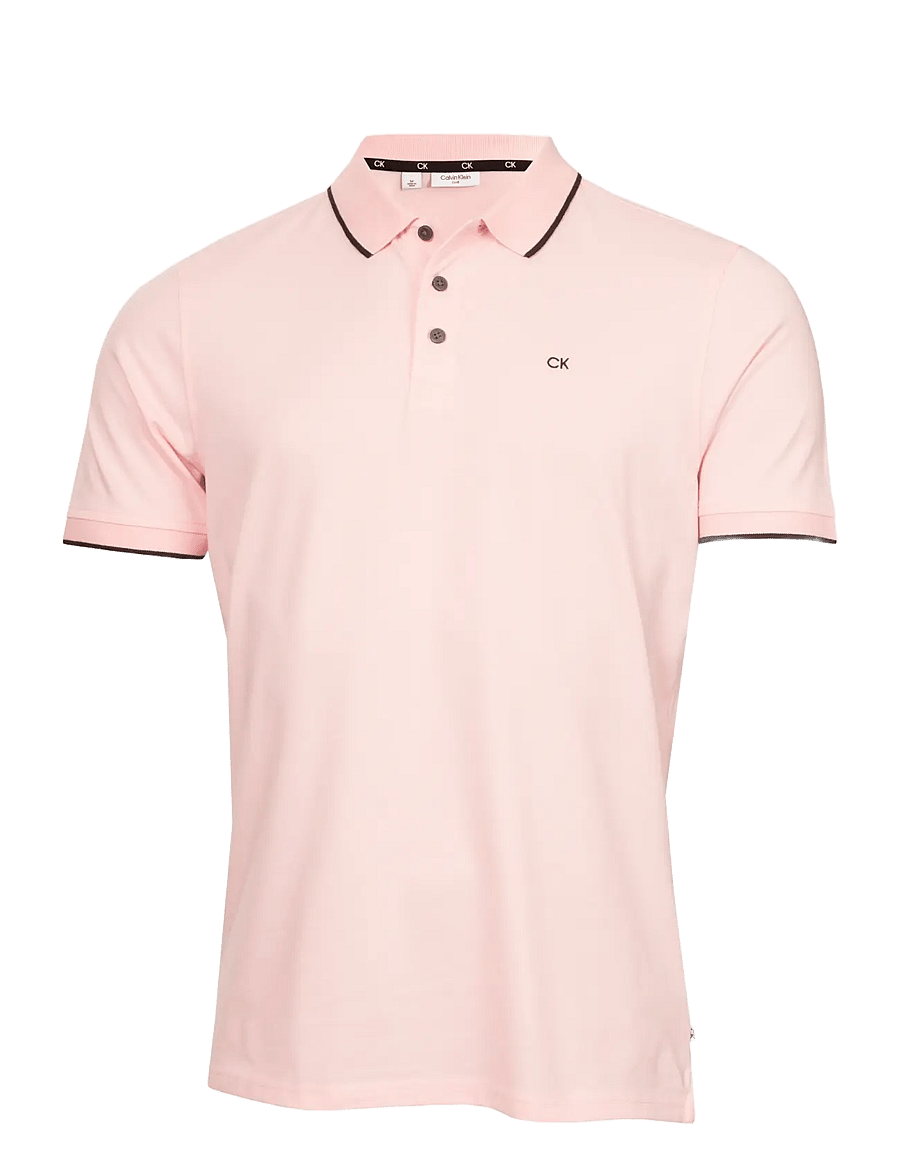 Calvin Klein Golf - TIPPED QUAD POLO - oberteile & t-shirts - babypink - 0