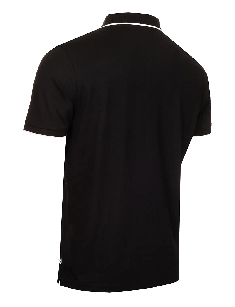 Calvin Klein Golf - TIPPED QUAD POLO - oberteile & t-shirts - black - 1