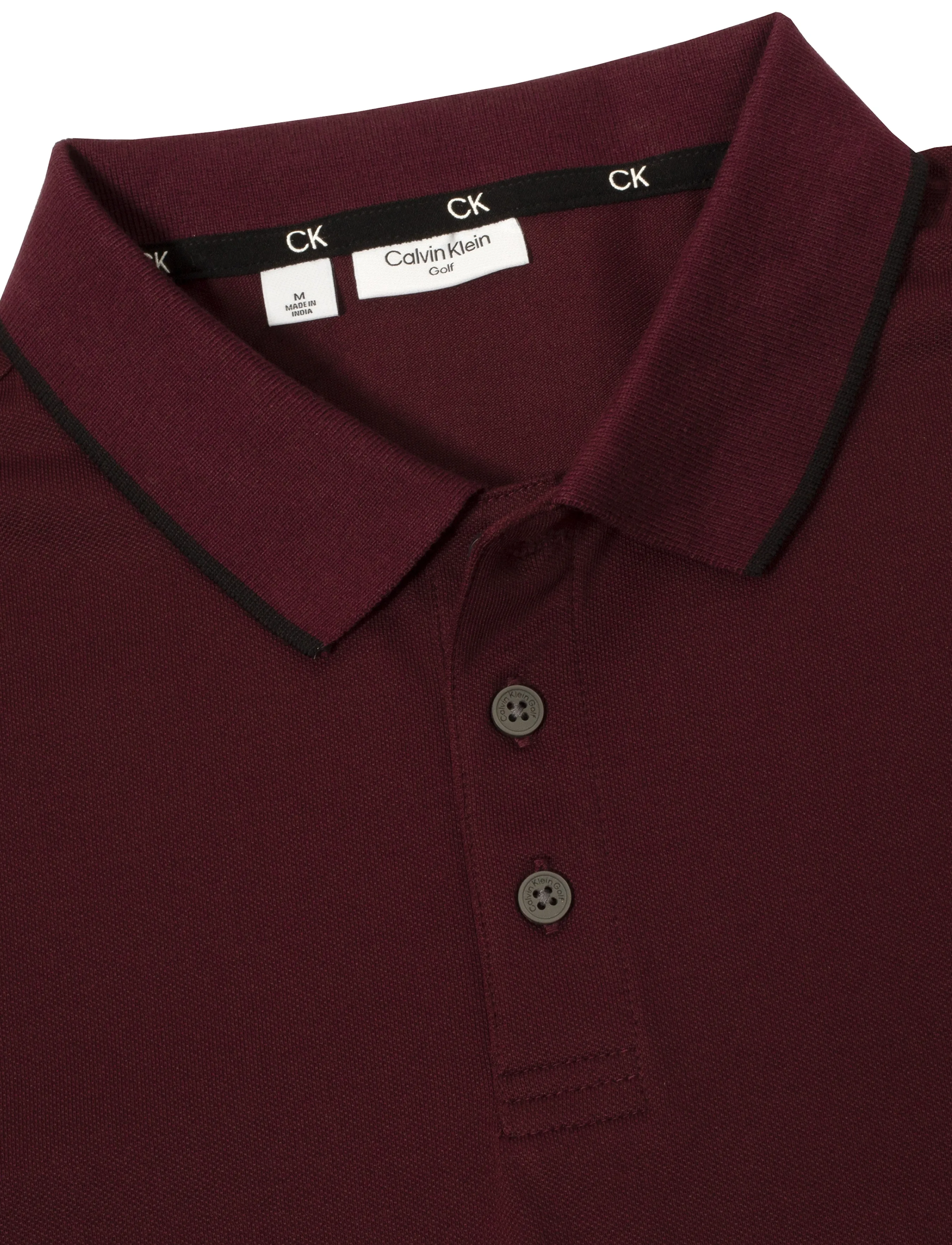 Calvin Klein Golf - TIPPED QUAD POLO - polos - blackber - 2
