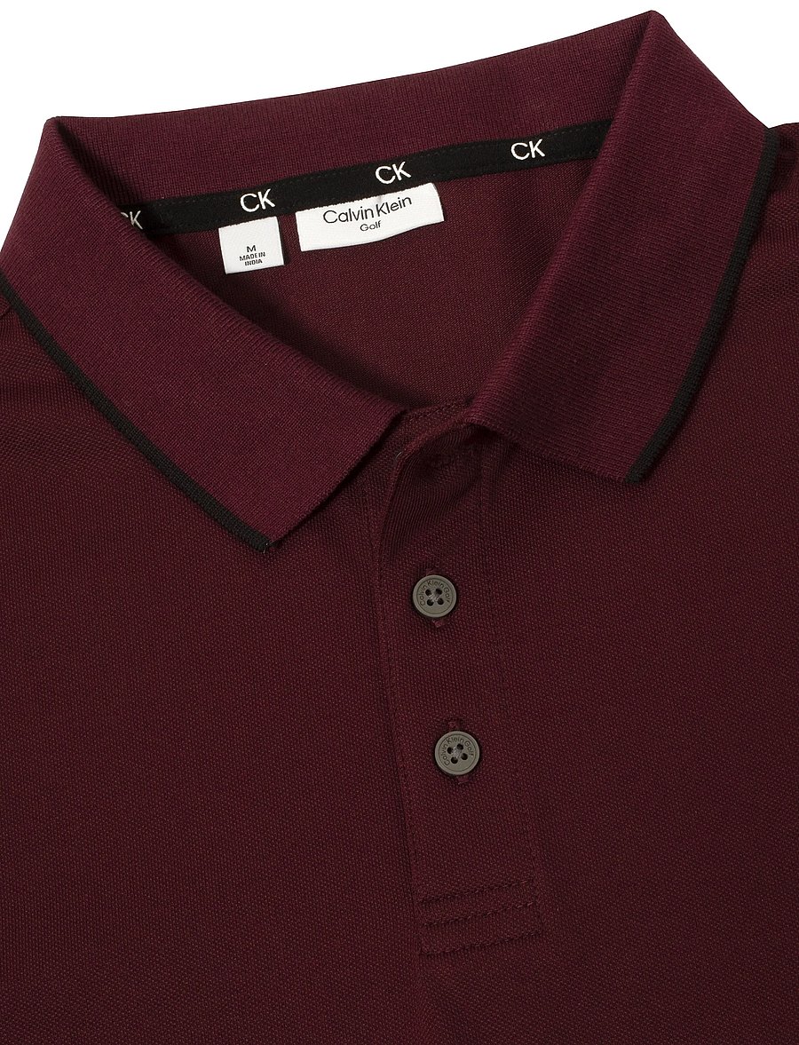 Calvin Klein Golf - TIPPED QUAD POLO - toppar & t-shirts - blackber - 2