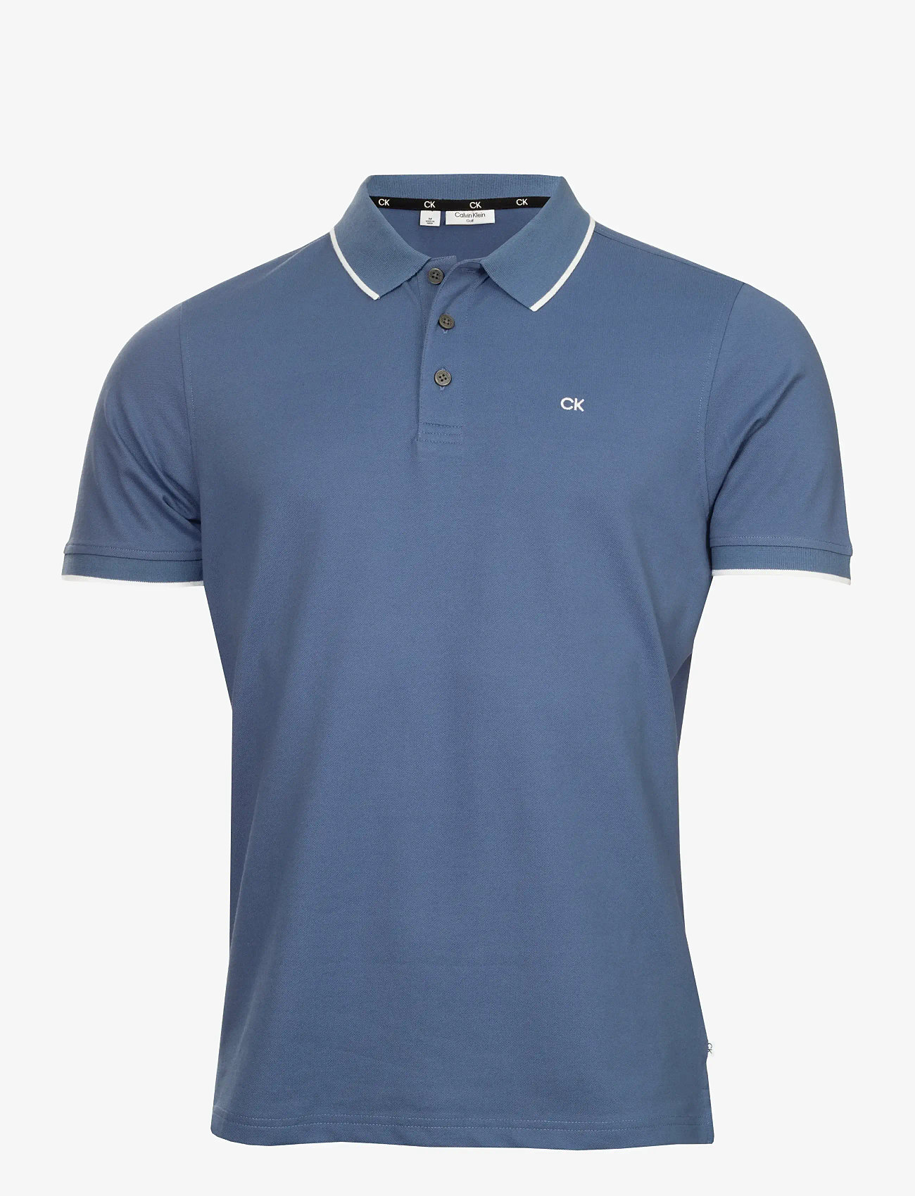 Calvin Klein Golf - TIPPED QUAD POLO - toppe & t-shirts - denimblu - 0