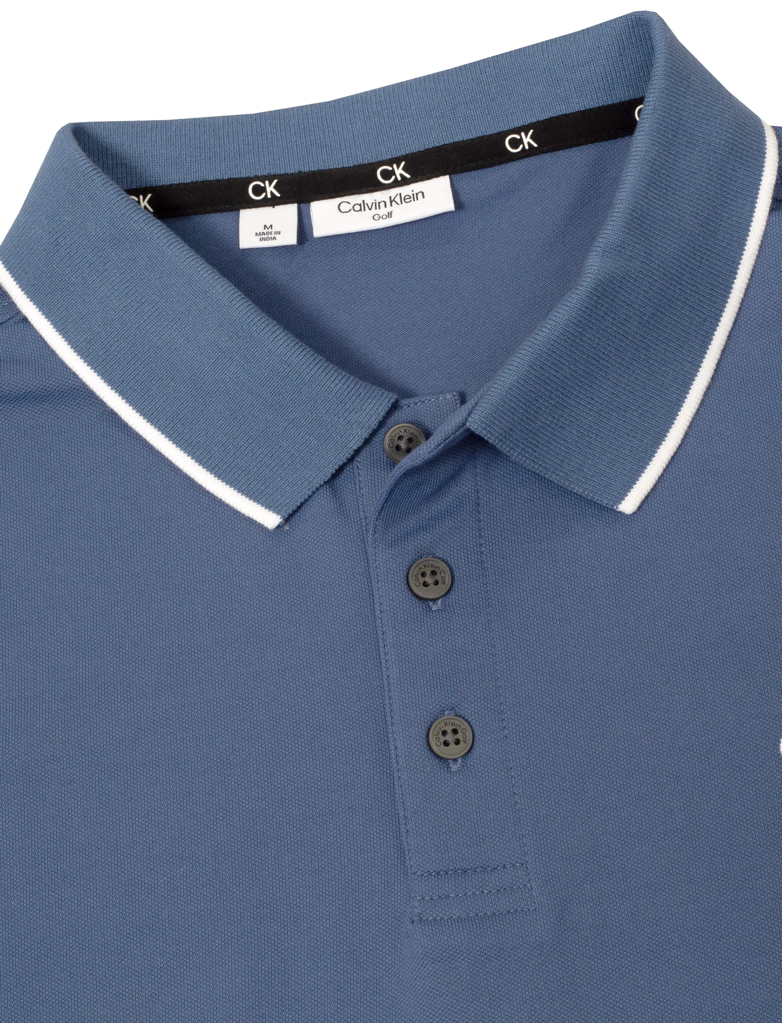Calvin Klein Golf - TIPPED QUAD POLO - oberteile & t-shirts - denimblu - 2