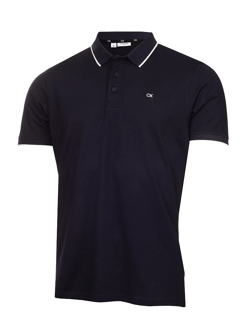 Calvin Klein Golf - TIPPED QUAD POLO - toppe & t-shirts - navy - 0
