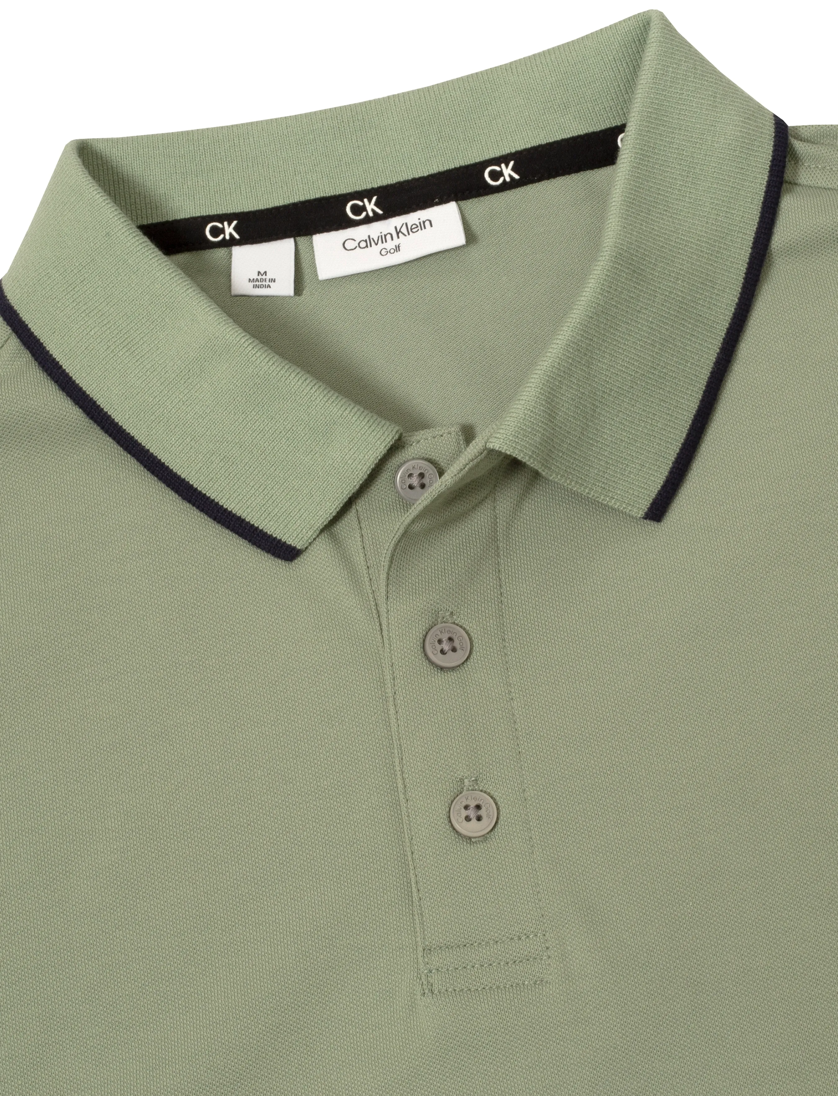 Calvin Klein Golf - TIPPED QUAD POLO - polos - sage - 2