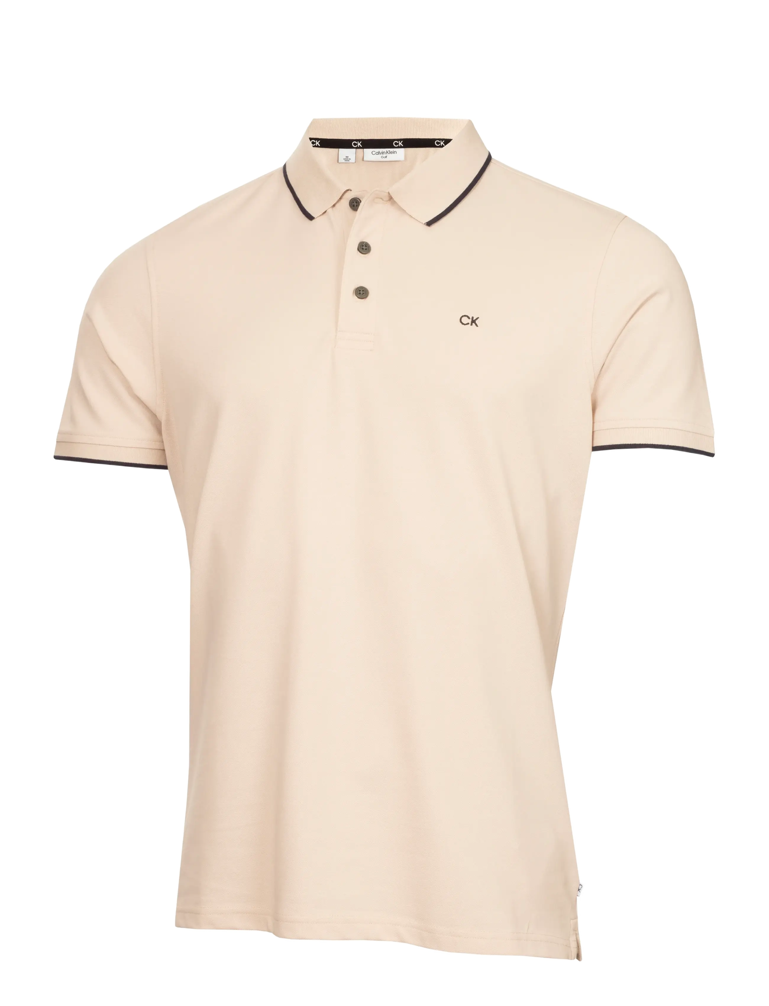 Calvin Klein Golf TIPPED QUAD POLO - Calvin Klein Golf - STONE / beige