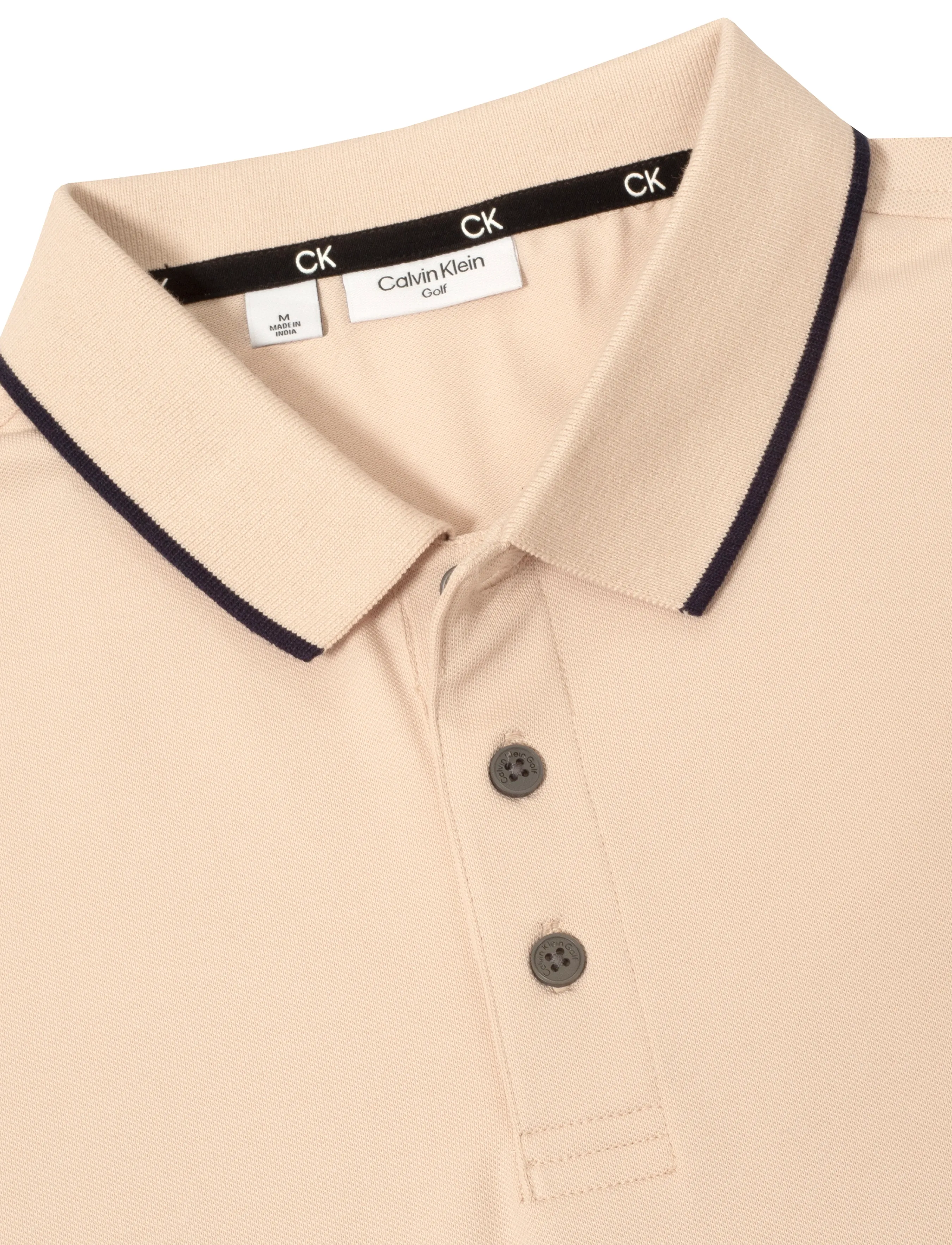 Calvin Klein Golf - TIPPED QUAD POLO - polos - stone - 2