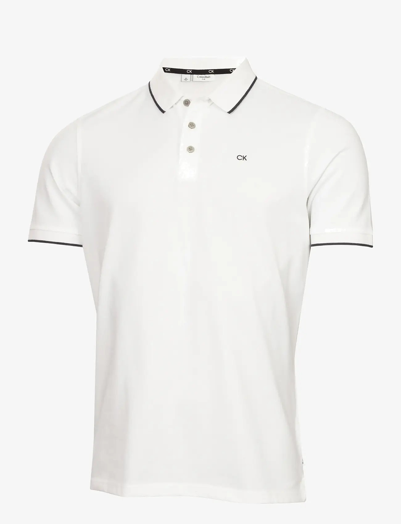 Calvin Klein Golf - TIPPED QUAD POLO - oberteile & t-shirts - white - 0