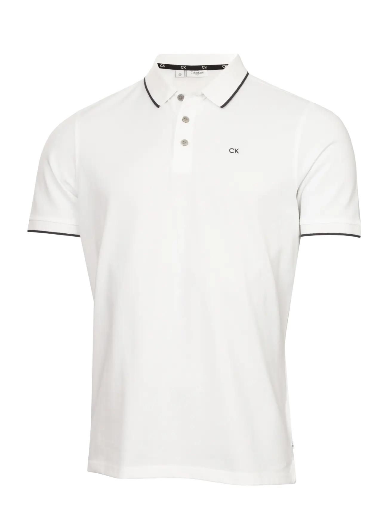 Calvin Klein Golf TIPPED QUAD POLO - Calvin Klein Golf - WHITE / white