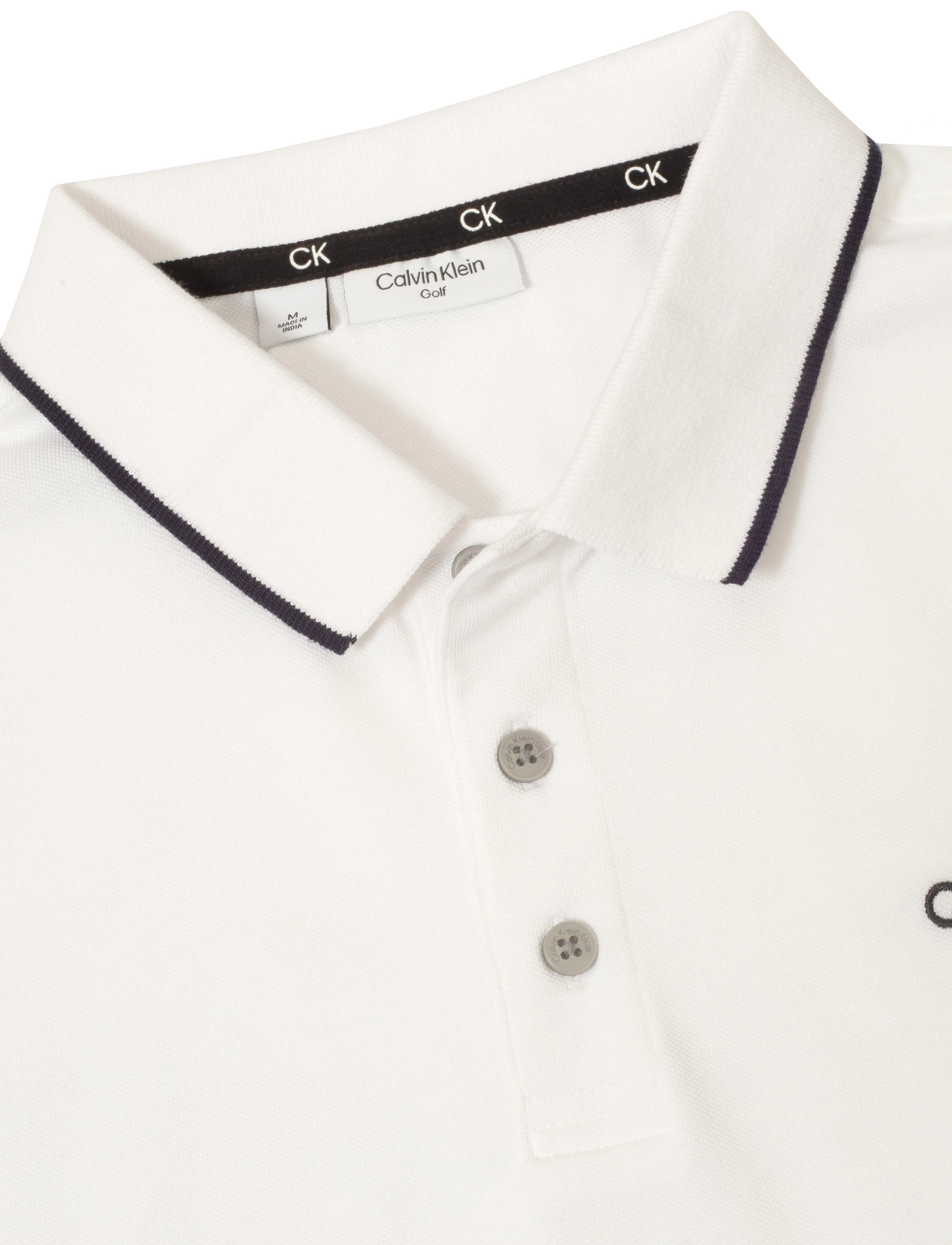 Calvin Klein Golf - TIPPED QUAD POLO - polos - white - 2