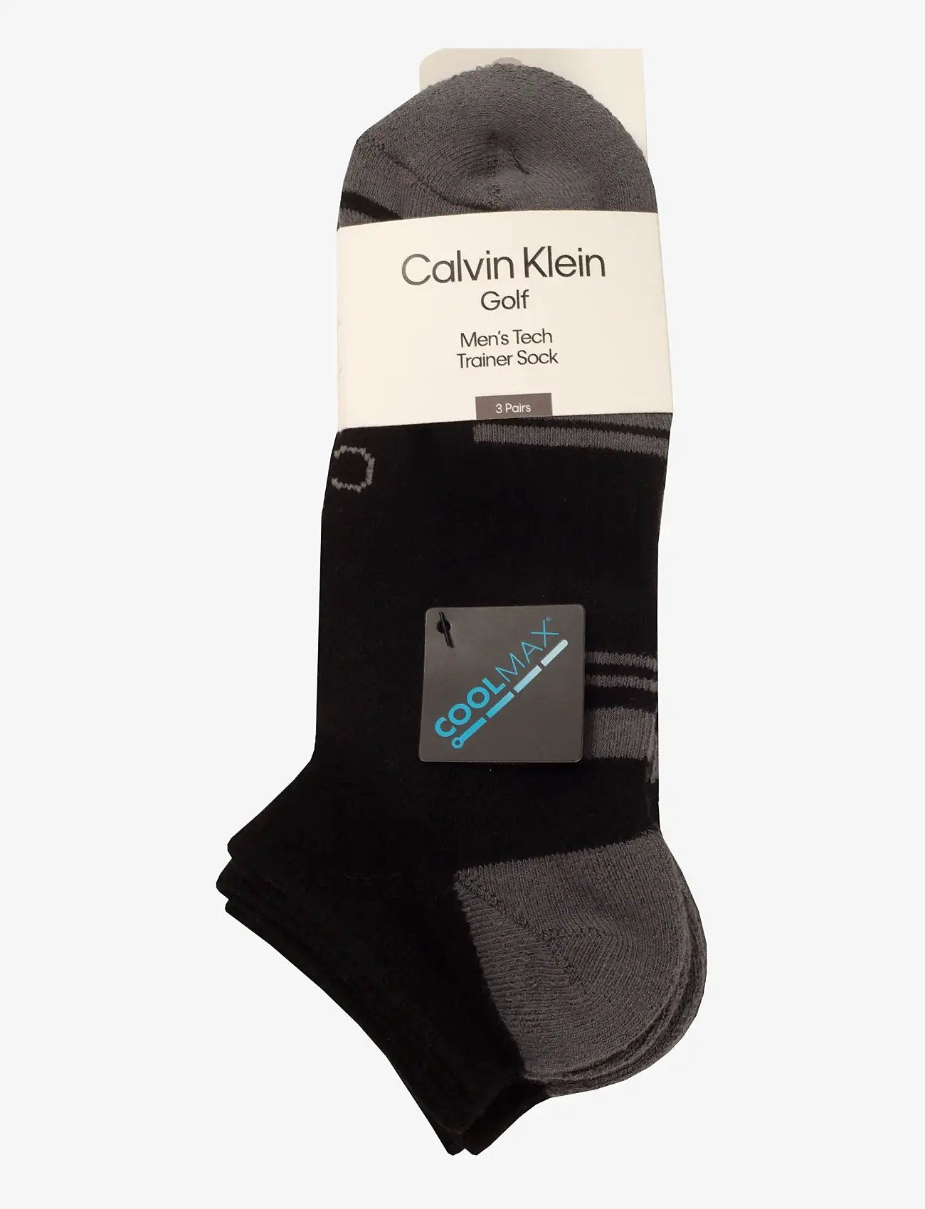 Calvin Klein Golf - TECH TRAINER SOCK ( 3 PAIRS ) - strümpfe - blk-gry - 4