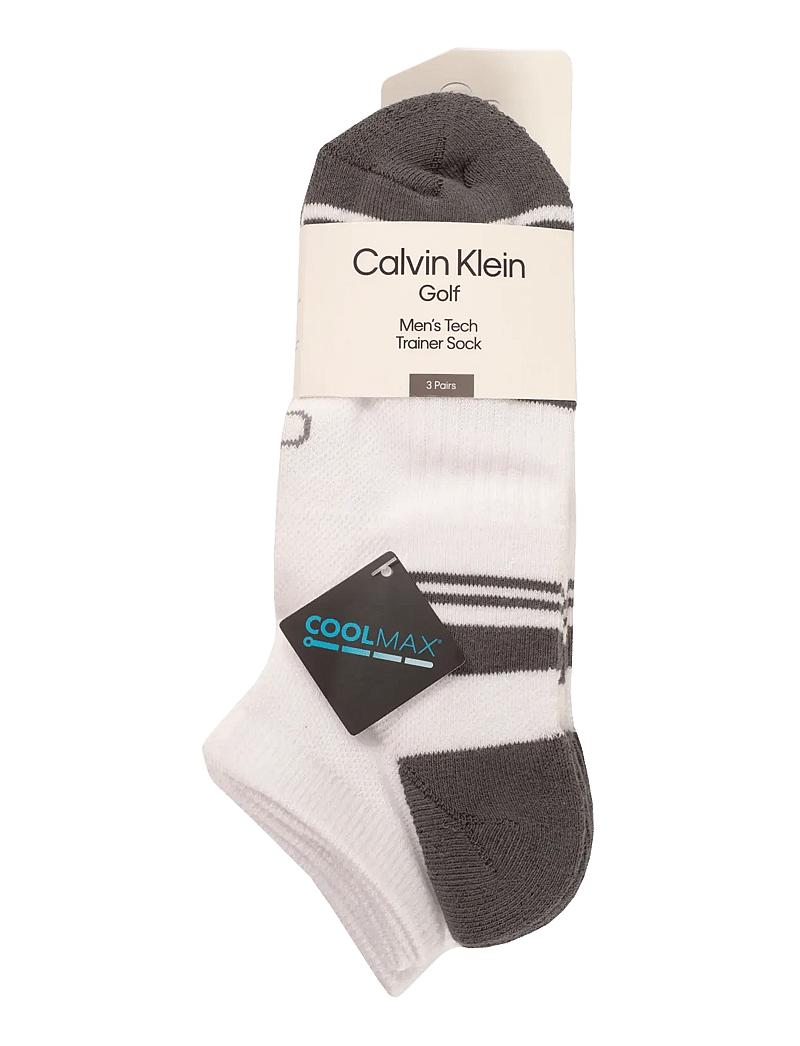 Calvin Klein Golf - TECH TRAINER SOCK ( 3 PAIRS ) - strümpfe - wht-gry - 4