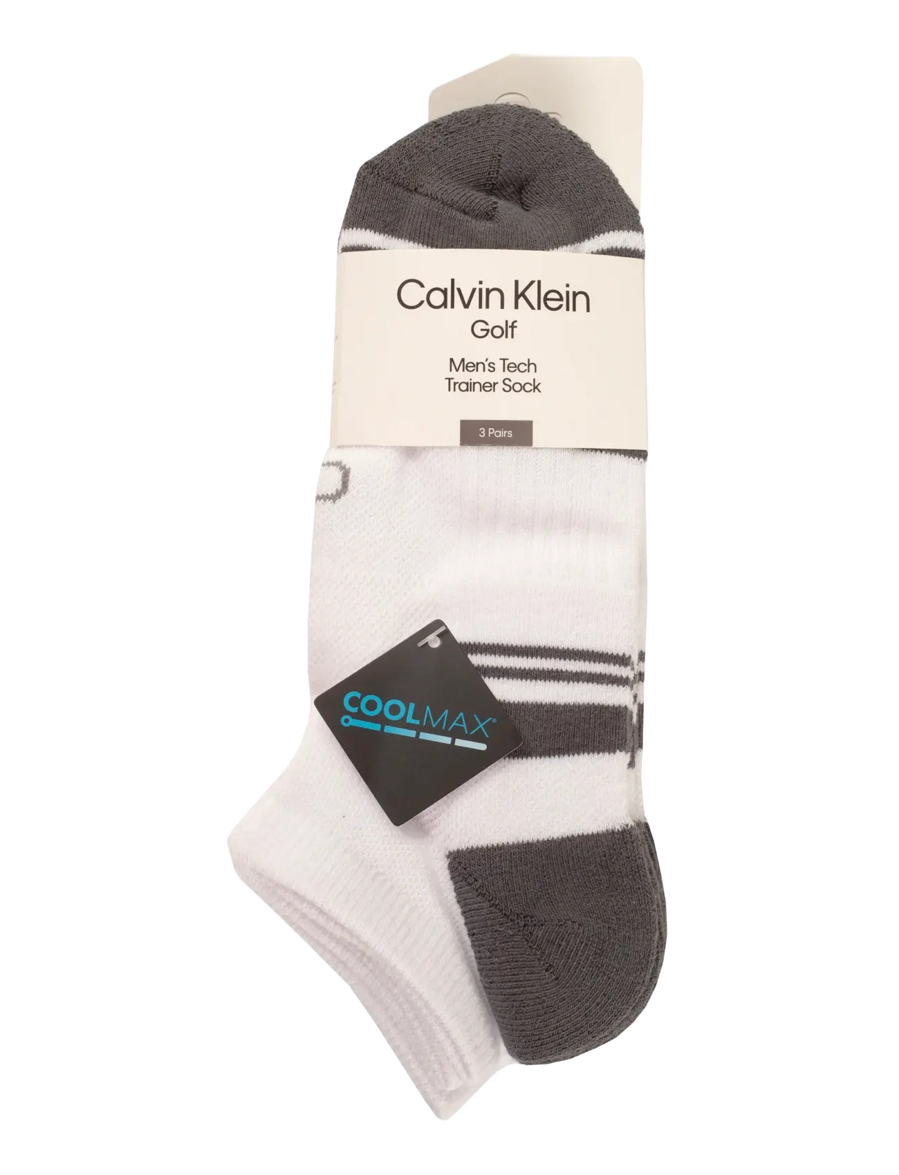 Calvin Klein Golf - TECH TRAINER SOCK ( 3 PAIRS ) - sportstrømper - wht-gry - 4