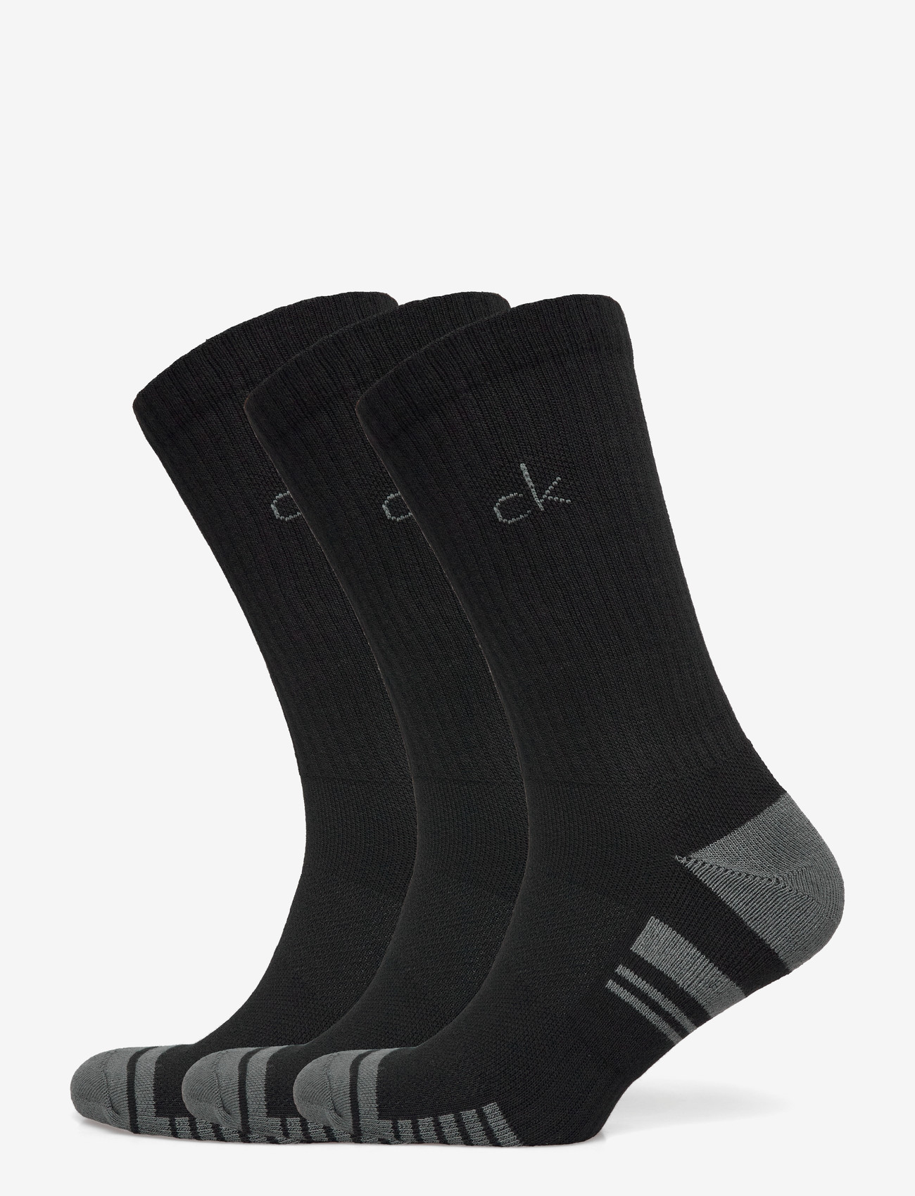 Calvin Klein Golf - TECH CREW SOCK ( 3 PAIRS ) - sport socks - blk-gry - 0