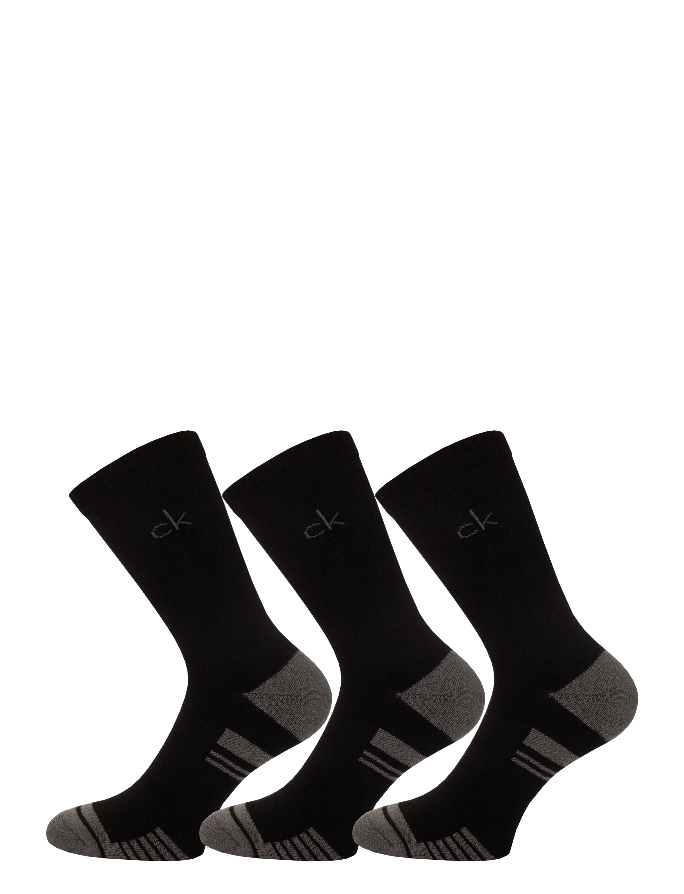 Calvin Klein Golf TECH CREW SOCK ( 3 PAIRS ) - Campaign - BLK-GRY / black