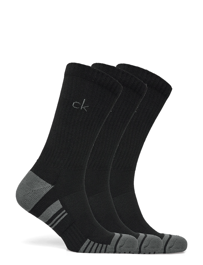 Calvin Klein Golf - TECH CREW SOCK ( 3 PAIRS ) - strümpfe - blk-gry - 4