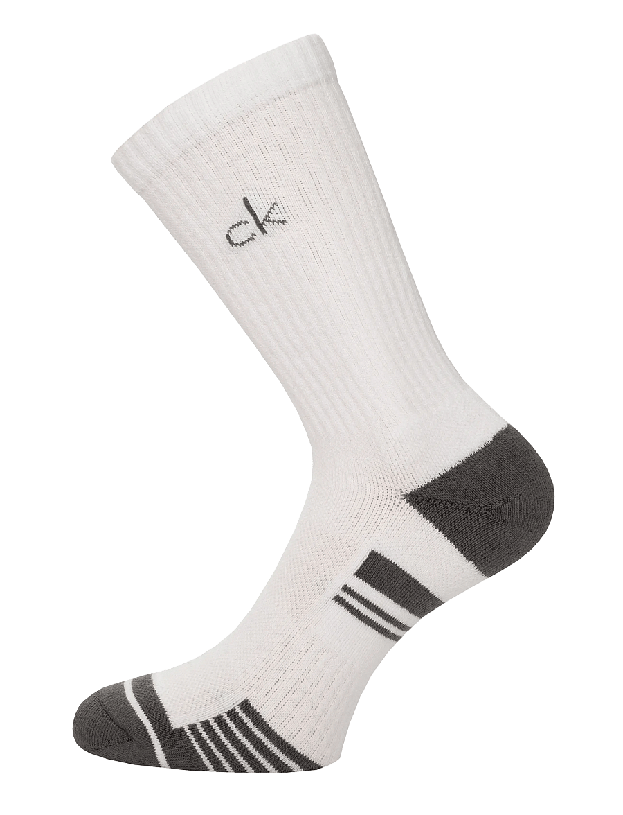 Calvin Klein Golf - TECH CREW SOCK ( 3 PAIRS ) - strümpfe - wht-gry - 1