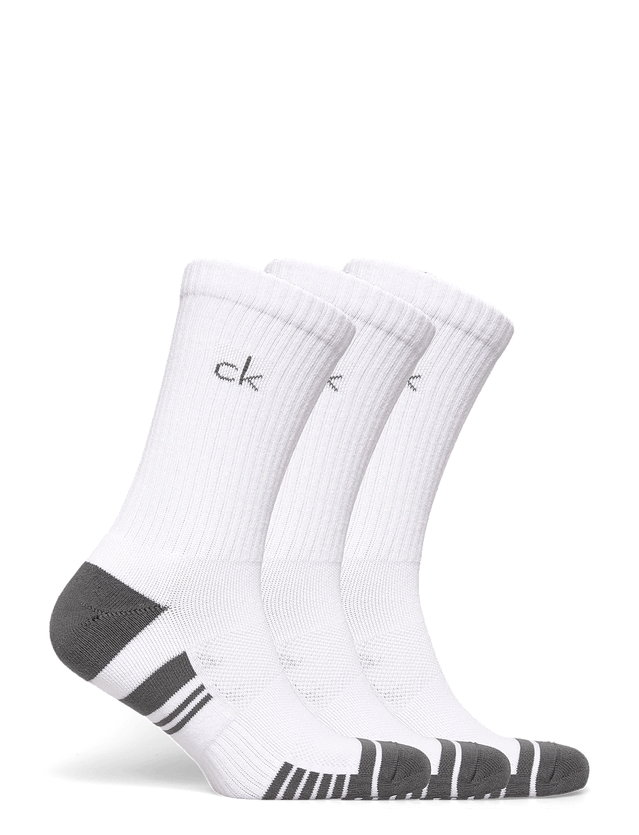Calvin Klein Golf - TECH CREW SOCK ( 3 PAIRS ) - strümpfe - wht-gry - 4