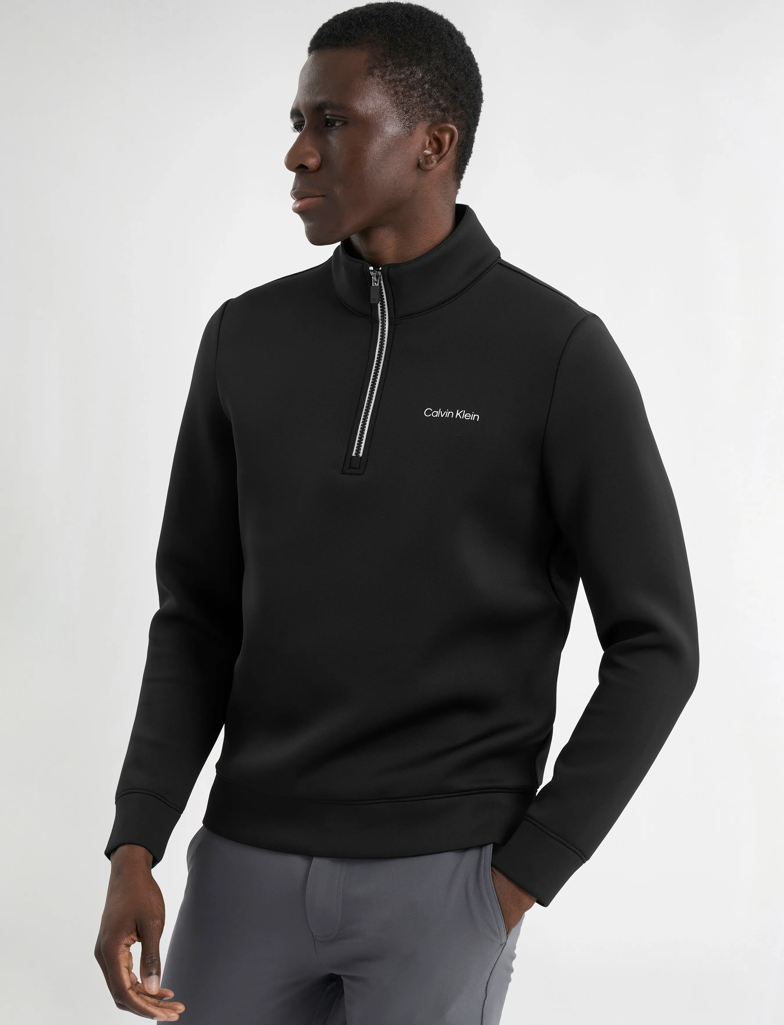 Calvin Klein Golf - SCUBA 1/4 ZIP - polary i odzież ocieplająca - black - 5