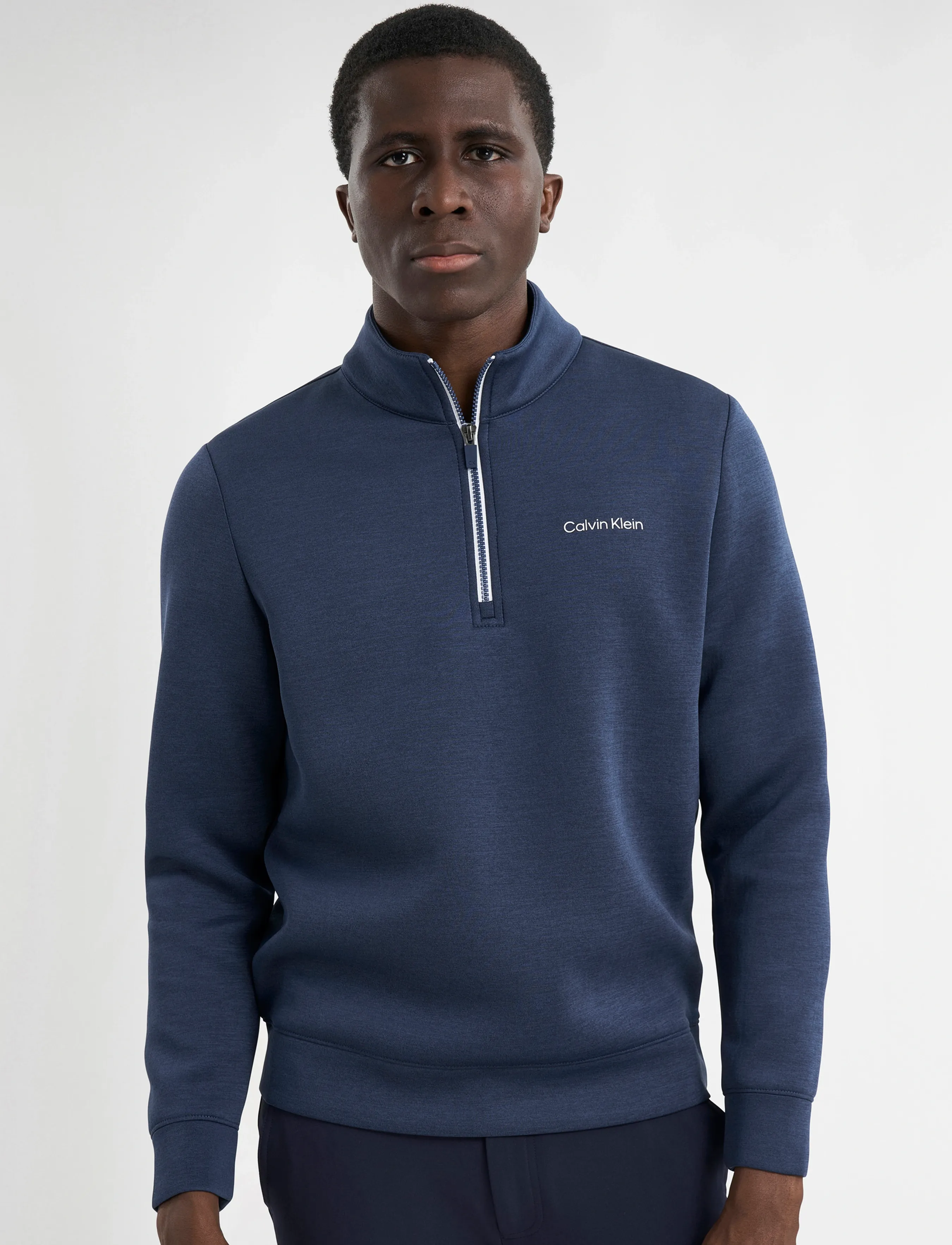 Calvin Klein Golf SCUBA 1/4 ZIP - Calvin Klein Golf - NAVYMARL / navy