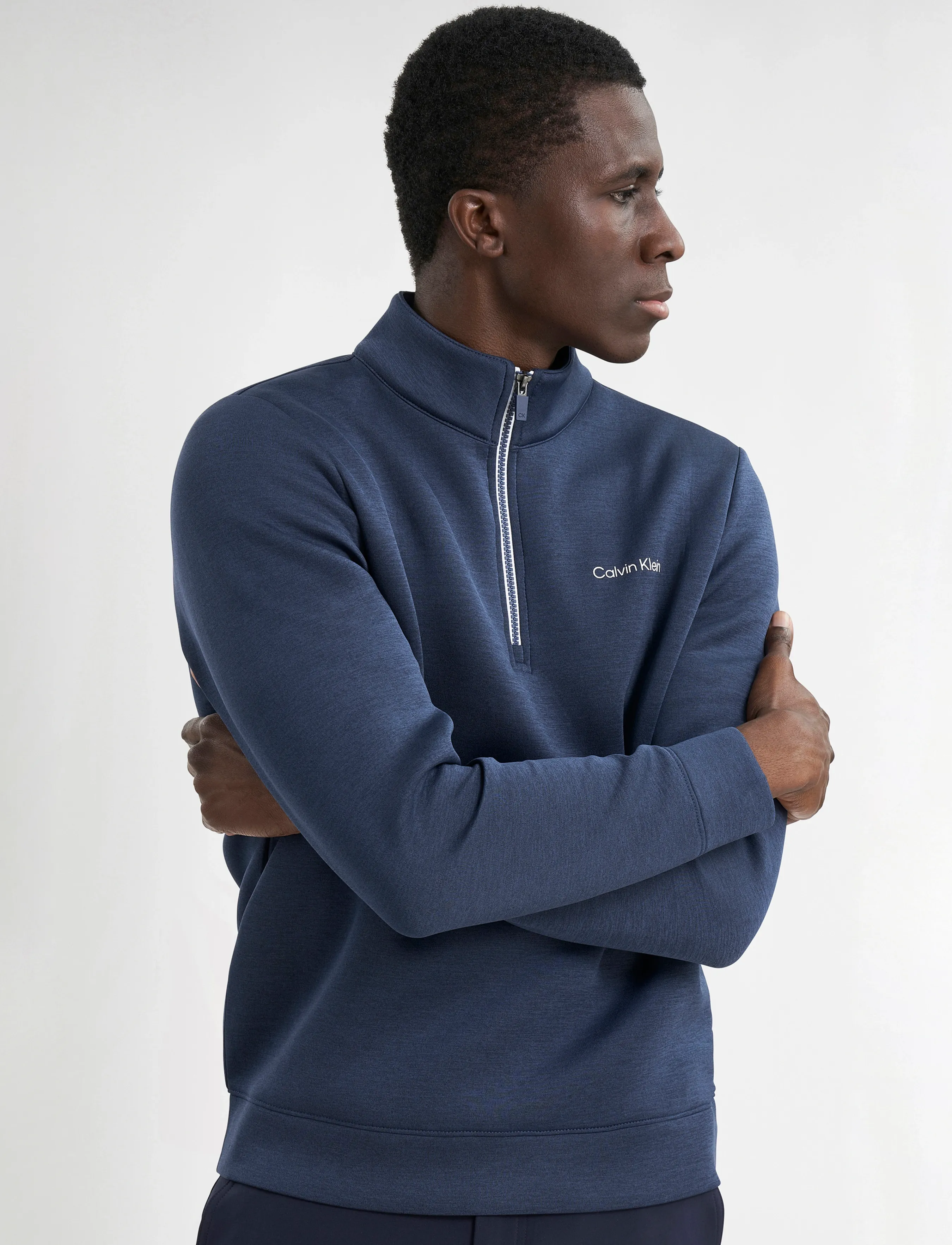 Calvin Klein Golf - SCUBA 1/4 ZIP - fliis - navymarl - 5