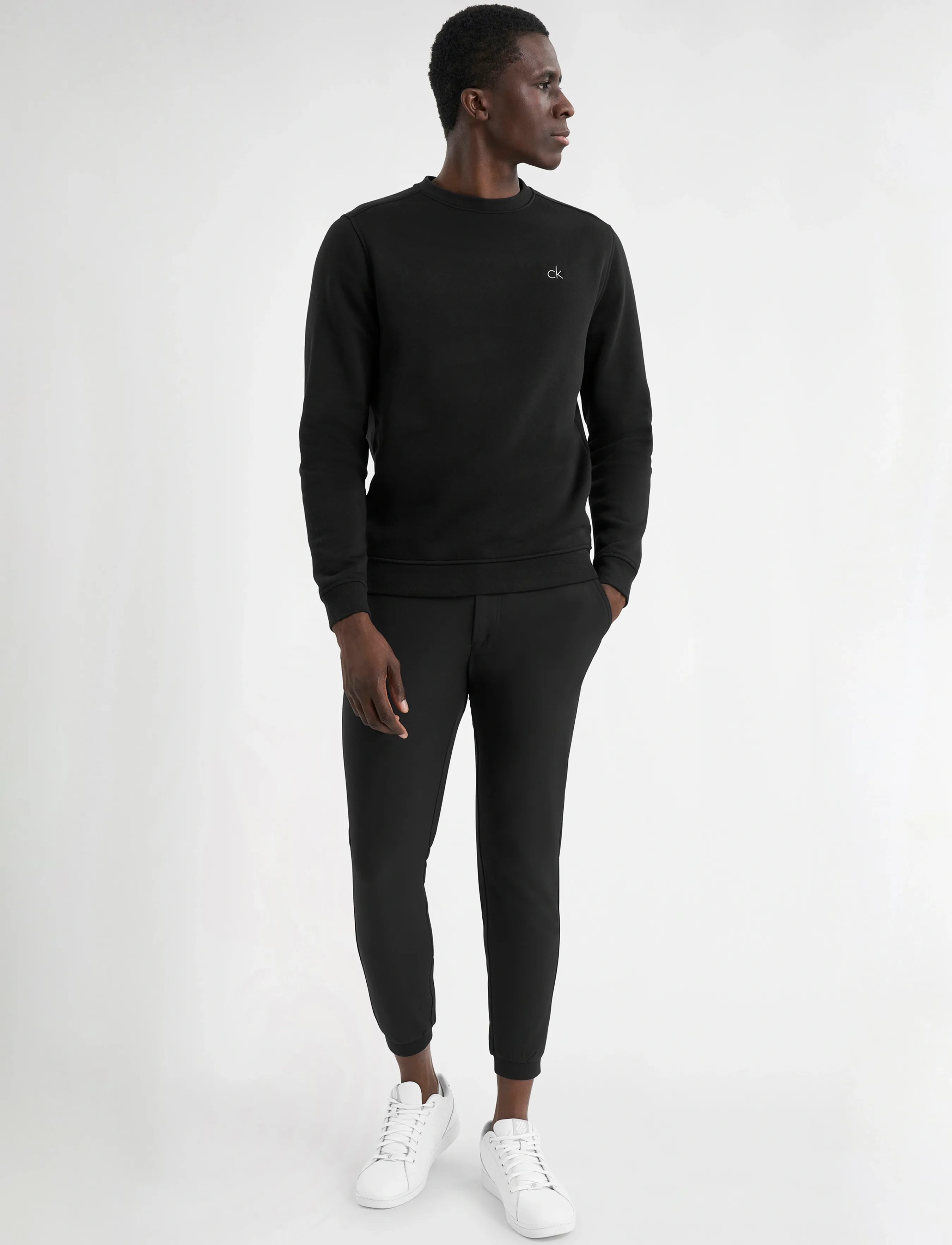 Calvin Klein Golf - PLANET CREW SWEATSHIRT - oberteile - black - 3