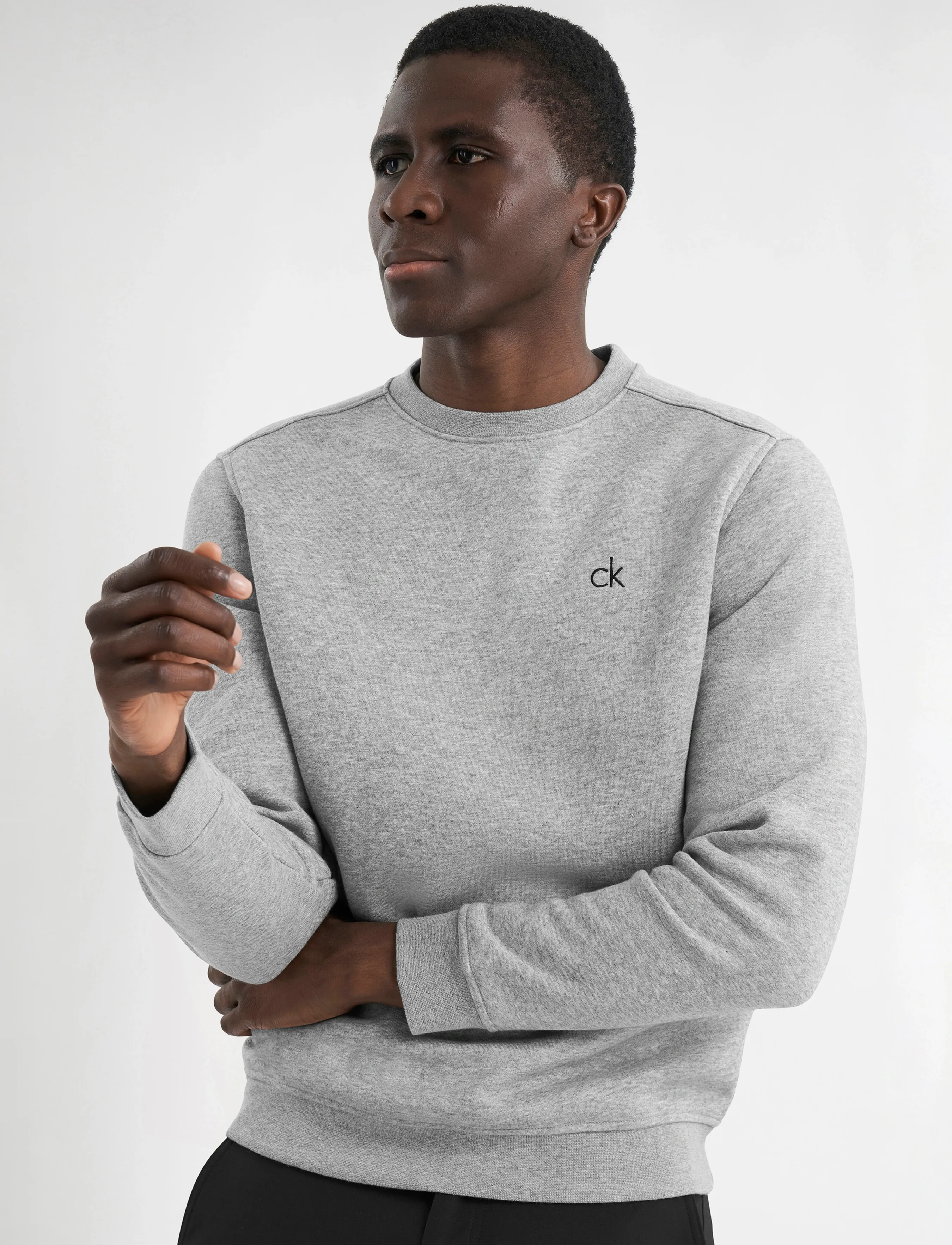 Calvin Klein Golf PLANET CREW SWEATSHIRT - Calvin Klein Golf - GREYMARL / grey