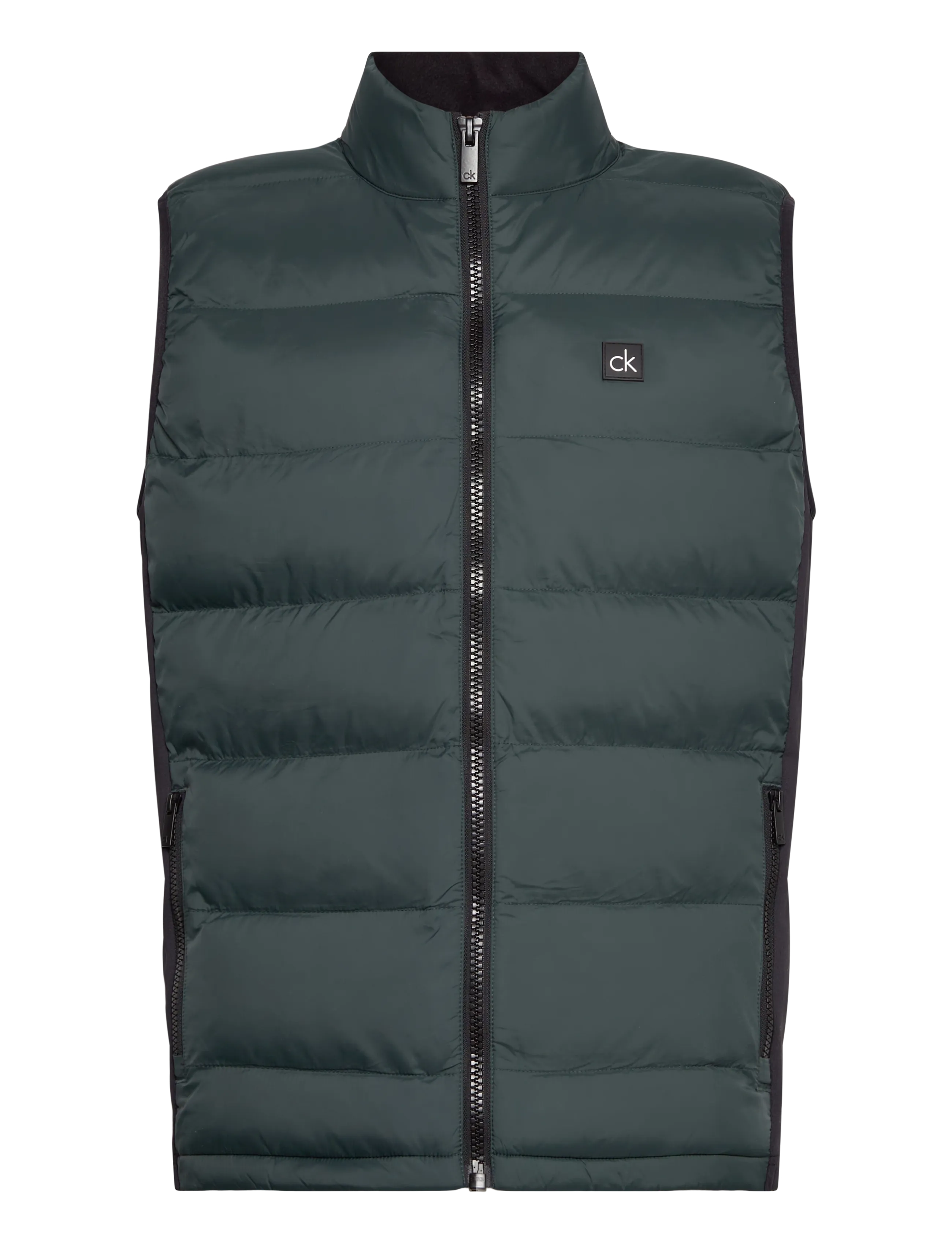 Calvin Klein Golf ATLANTIC GILET - Vests - EVERGRN / black