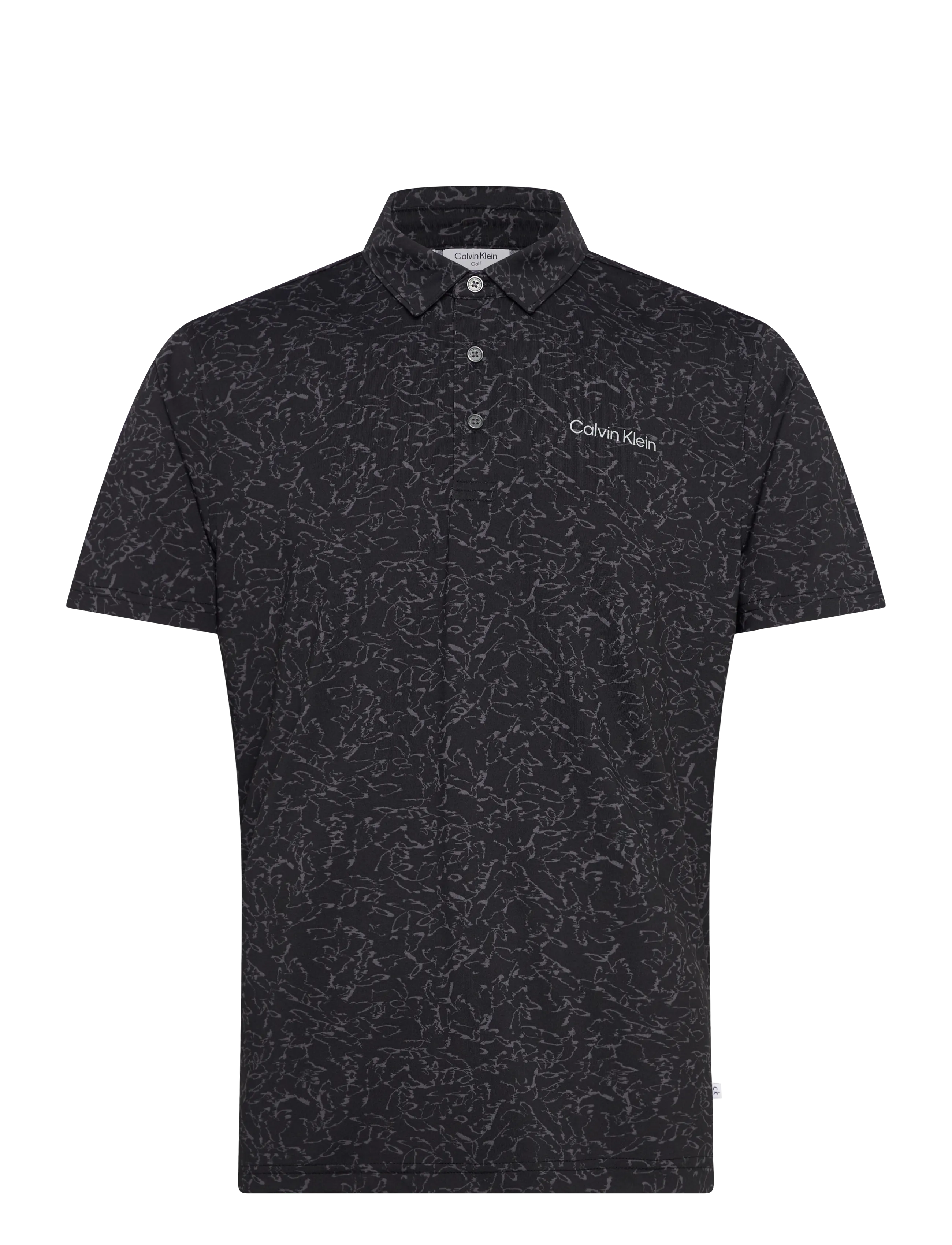 Calvin Klein Golf SPRINGS PRINTED POLO - Golf - BLK / black
