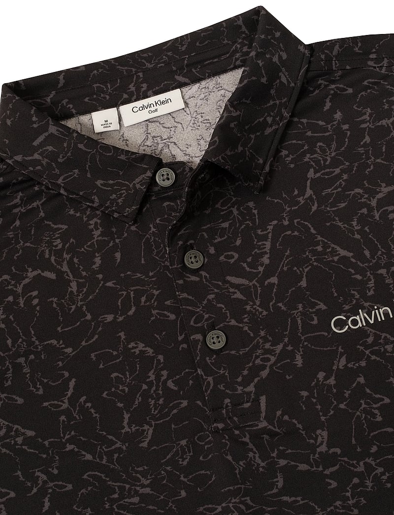 Calvin Klein Golf - SPRINGS PRINTED POLO - toppe & t-shirts - blk - 2