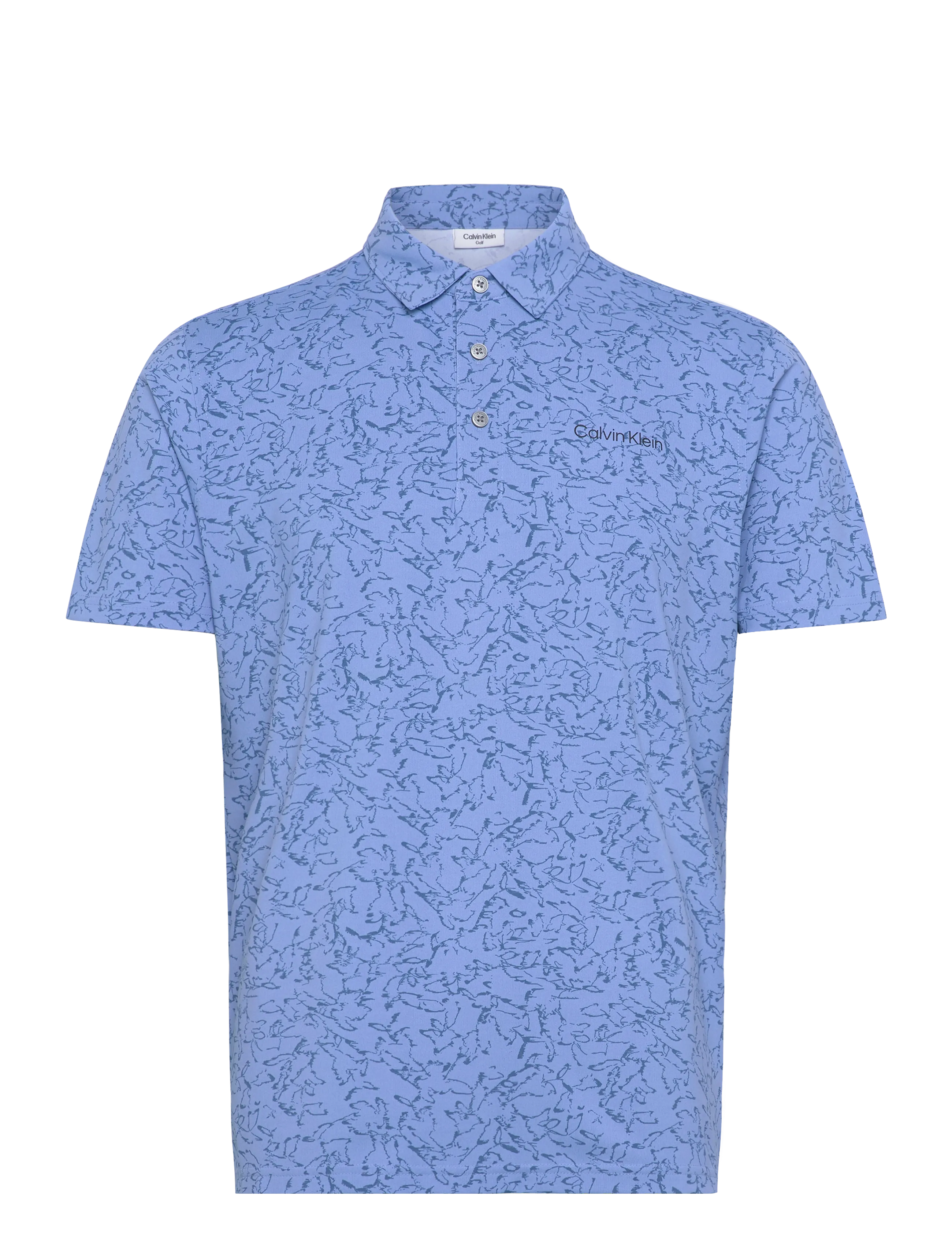 Calvin Klein Golf SPRINGS PRINTED POLO - Calvin Klein Golf - DSTBLU / blue