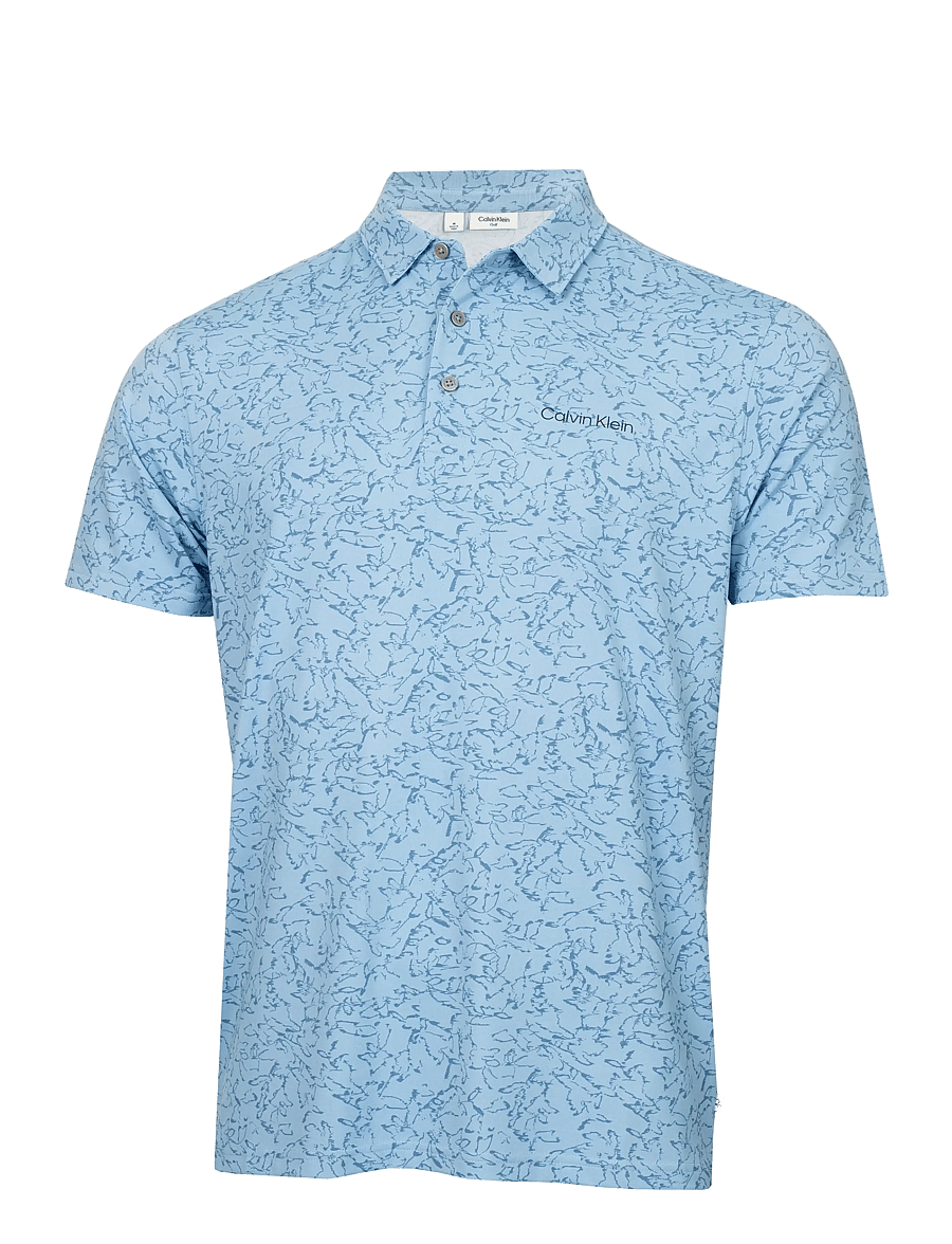 Calvin Klein Golf - SPRINGS PRINTED POLO - toppe & t-shirts - dstblu - 0