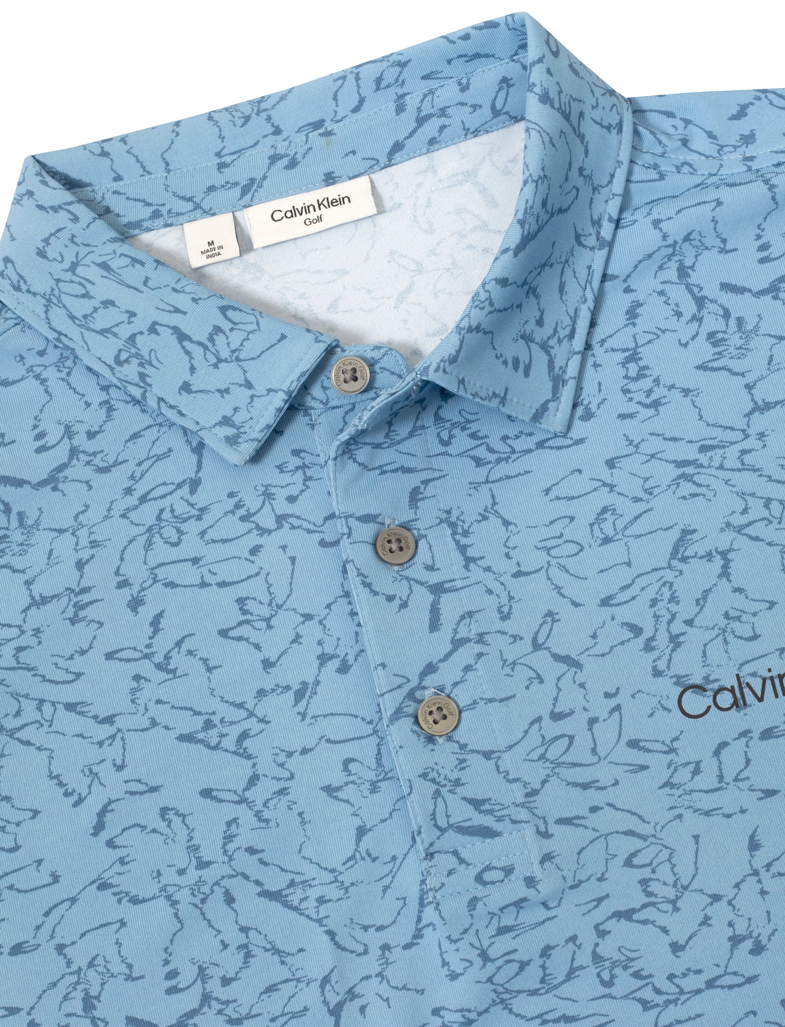 Calvin Klein Golf - SPRINGS PRINTED POLO - kortærmede poloer - dstblu - 2