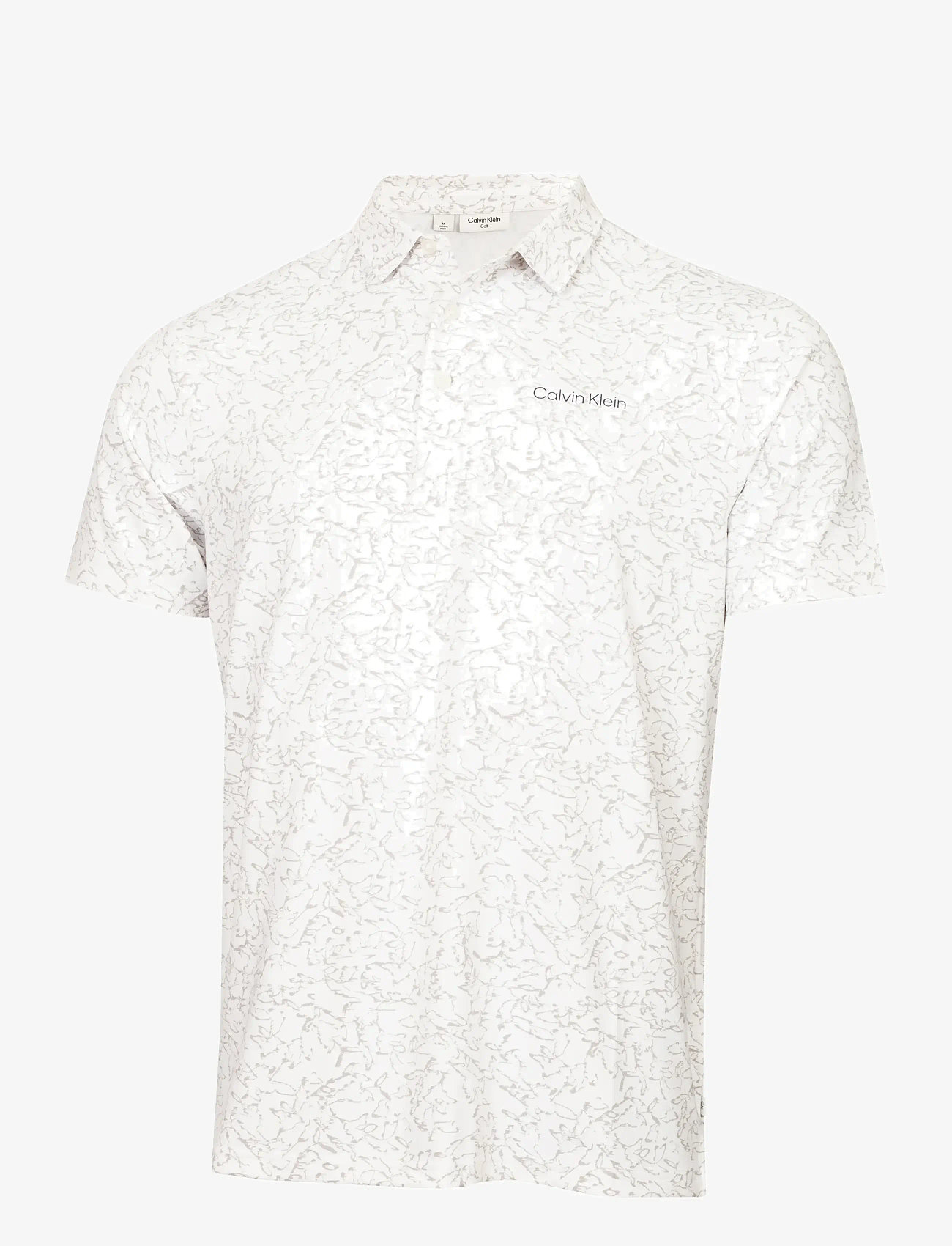 Calvin Klein Golf - SPRINGS PRINTED POLO - oberteile & t-shirts - wht - 0