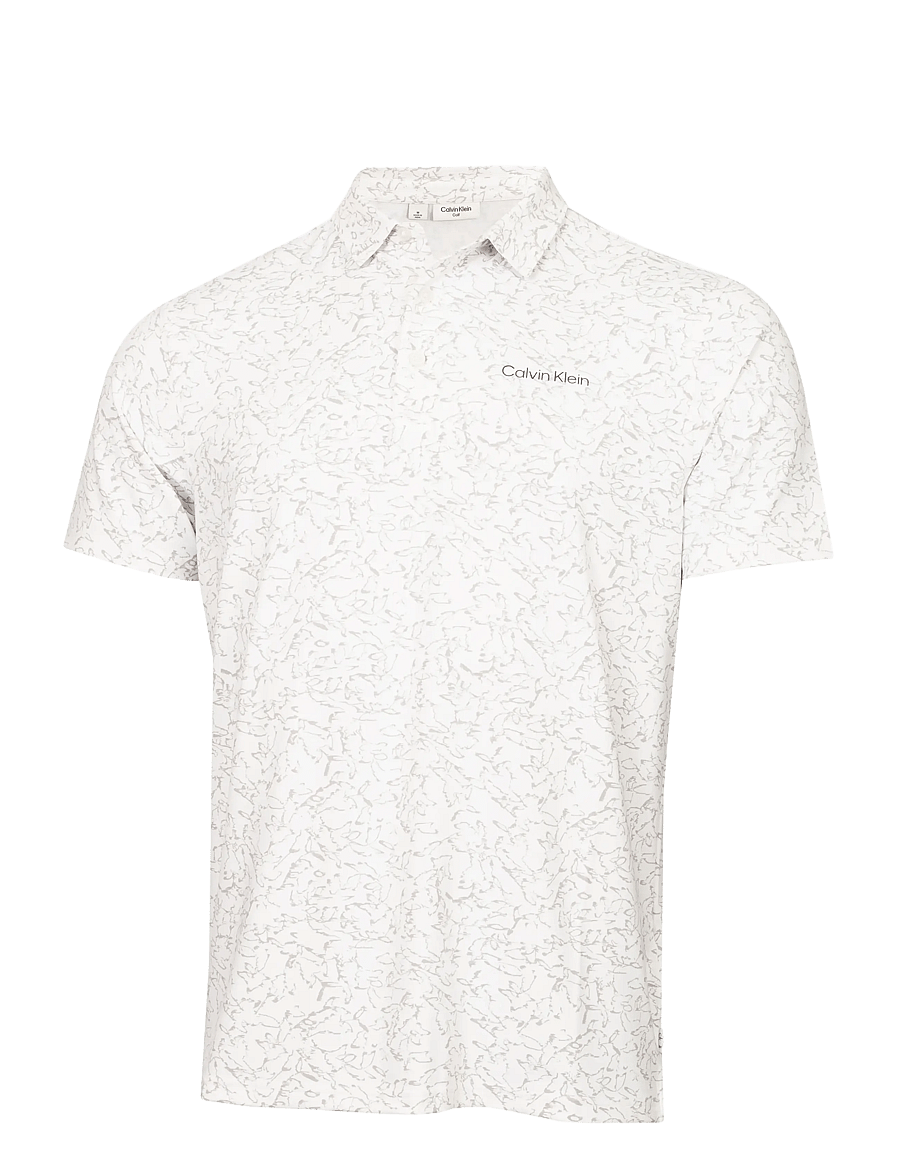 Calvin Klein Golf - SPRINGS PRINTED POLO - oberteile & t-shirts - wht - 0