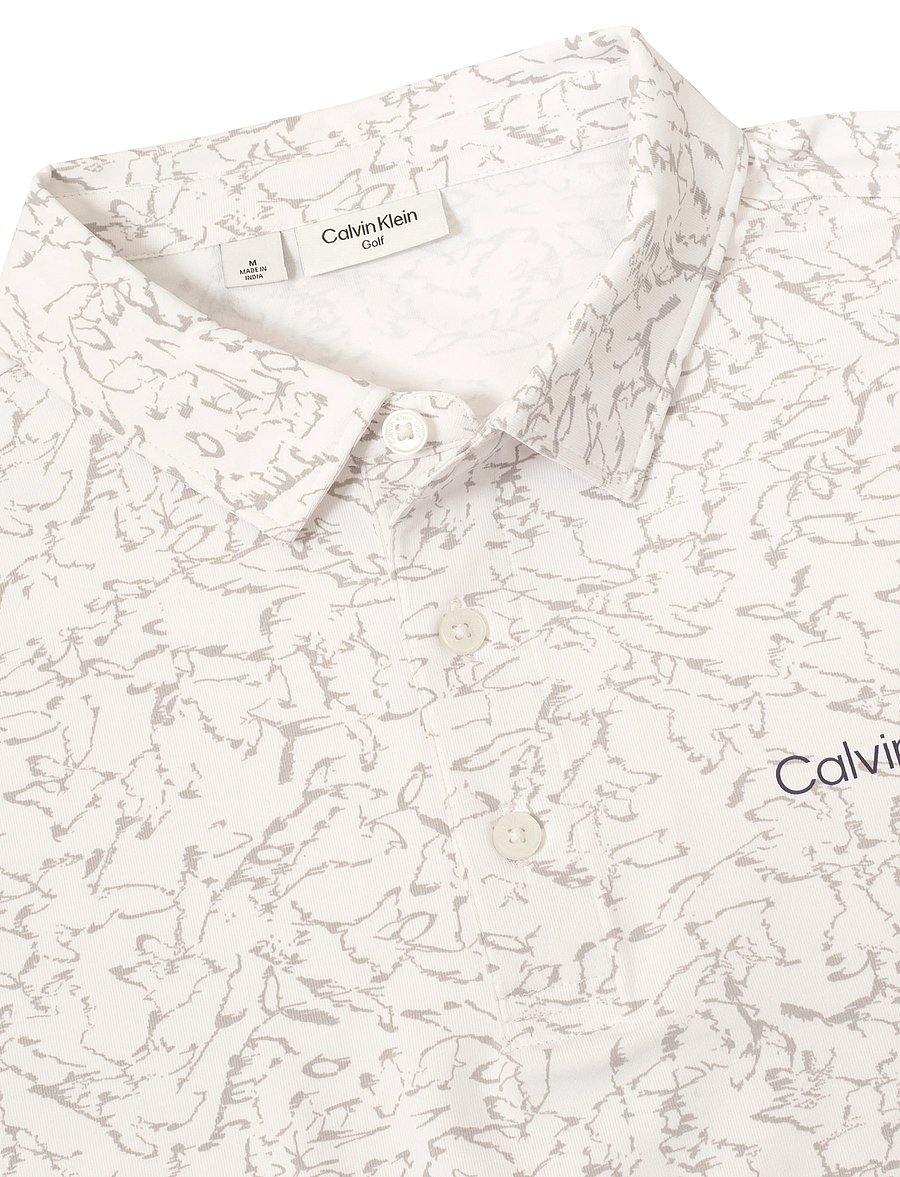 Calvin Klein Golf - SPRINGS PRINTED POLO - oberteile & t-shirts - wht - 2