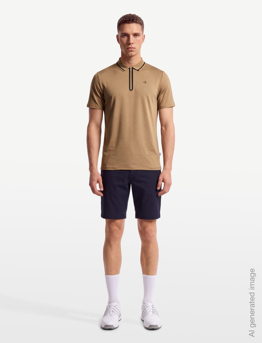Calvin Klein Golf - WINFIELD ZIP NECK POLO - alussärgid ja t-särgid - bct - 0
