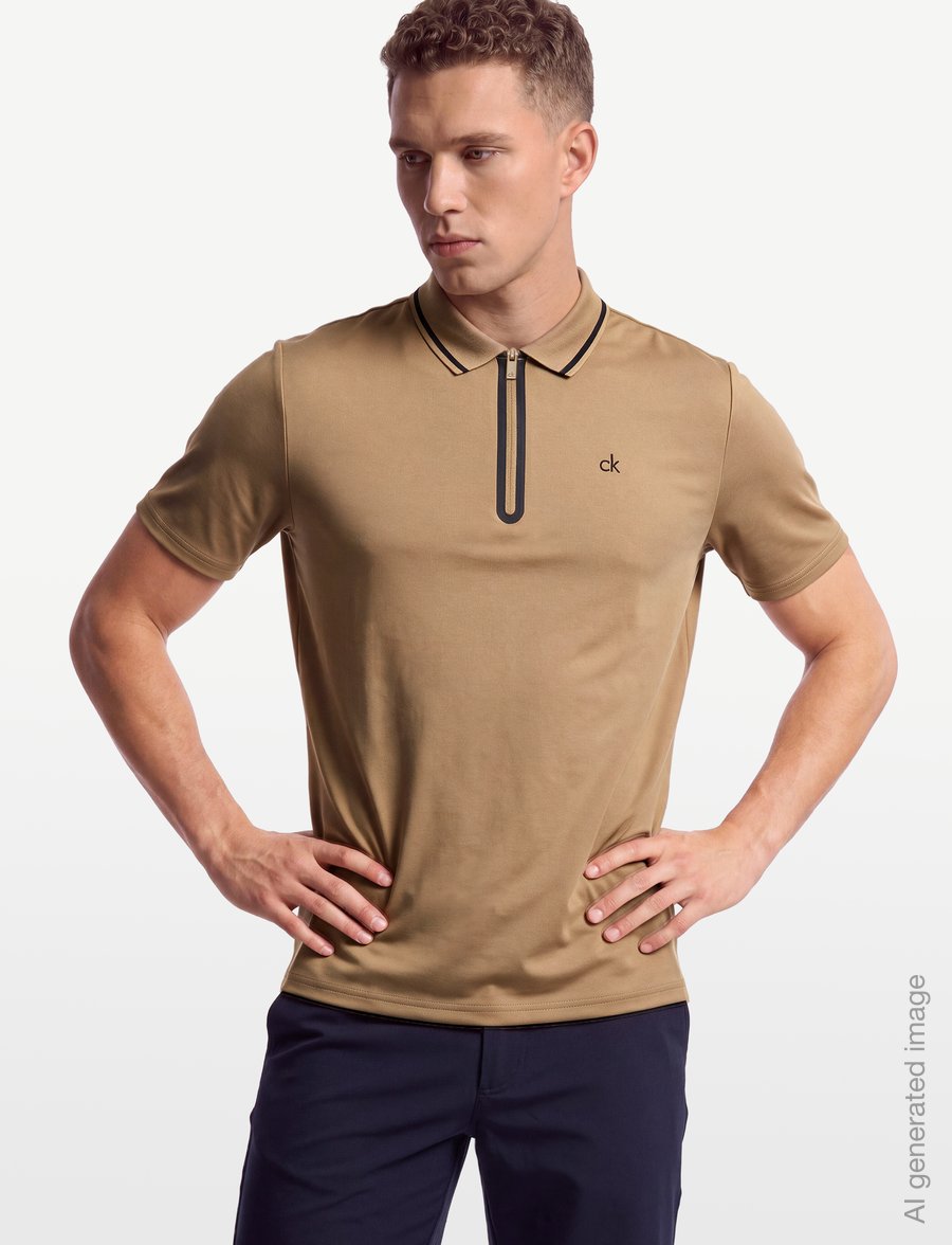 Calvin Klein Golf - WINFIELD ZIP NECK POLO - alussärgid ja t-särgid - bct - 3