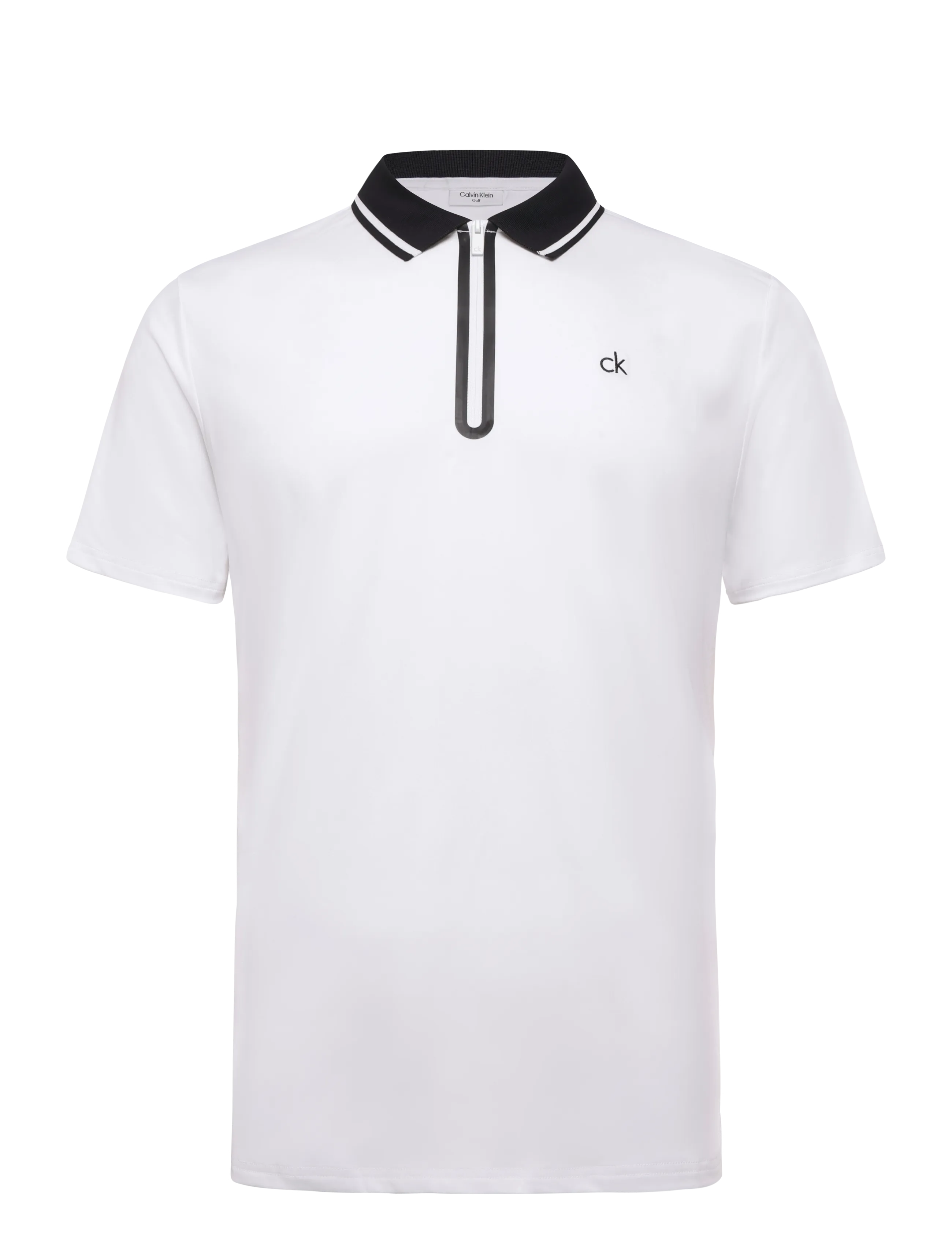 Calvin Klein Golf WINFIELD ZIP NECK POLO - Kleidung - WHT / white