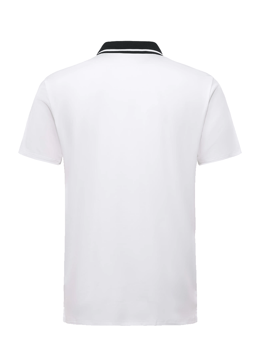 Calvin Klein Golf - WINFIELD ZIP NECK POLO - oberteile & t-shirts - wht - 1