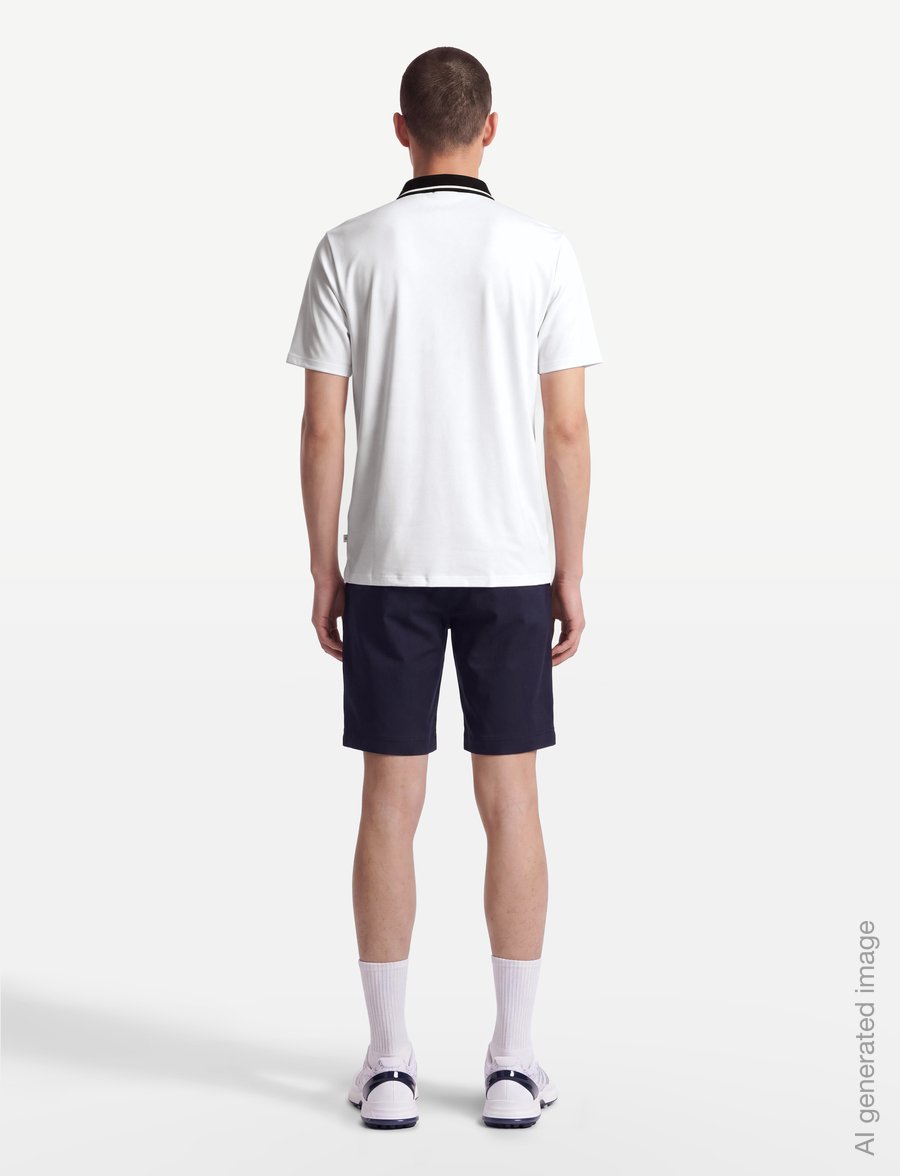 Calvin Klein Golf - WINFIELD ZIP NECK POLO - alussärgid ja t-särgid - wht - 4