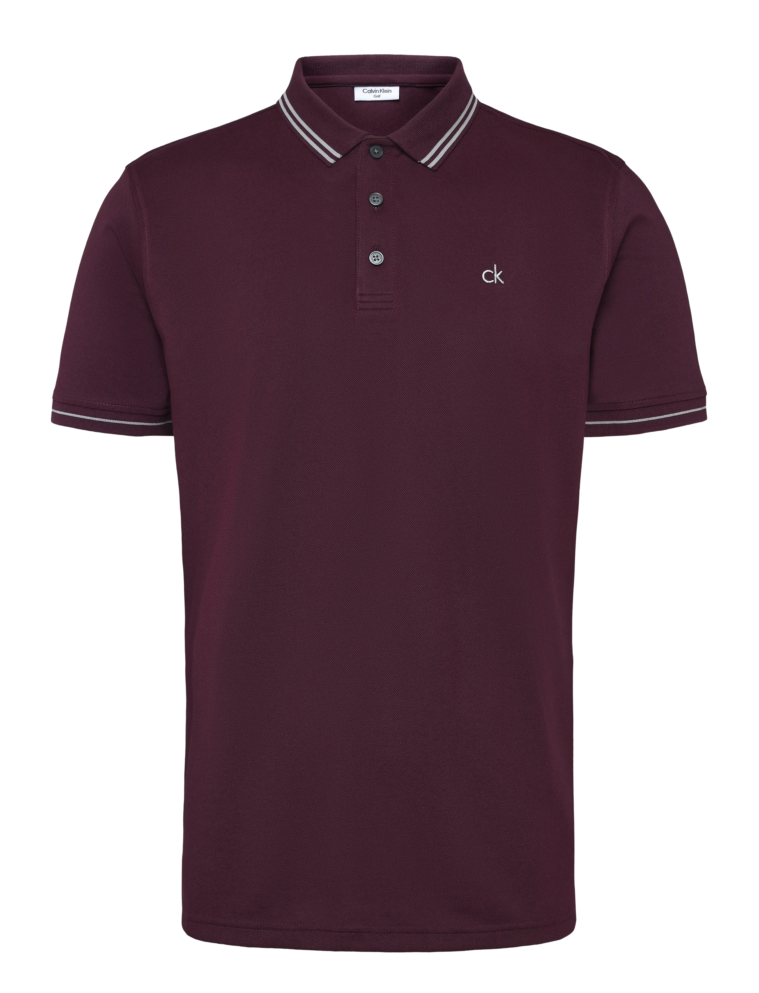 CALVIN KLEIN GOLF Archer Pique Polo Burgundy - XXL - Herren